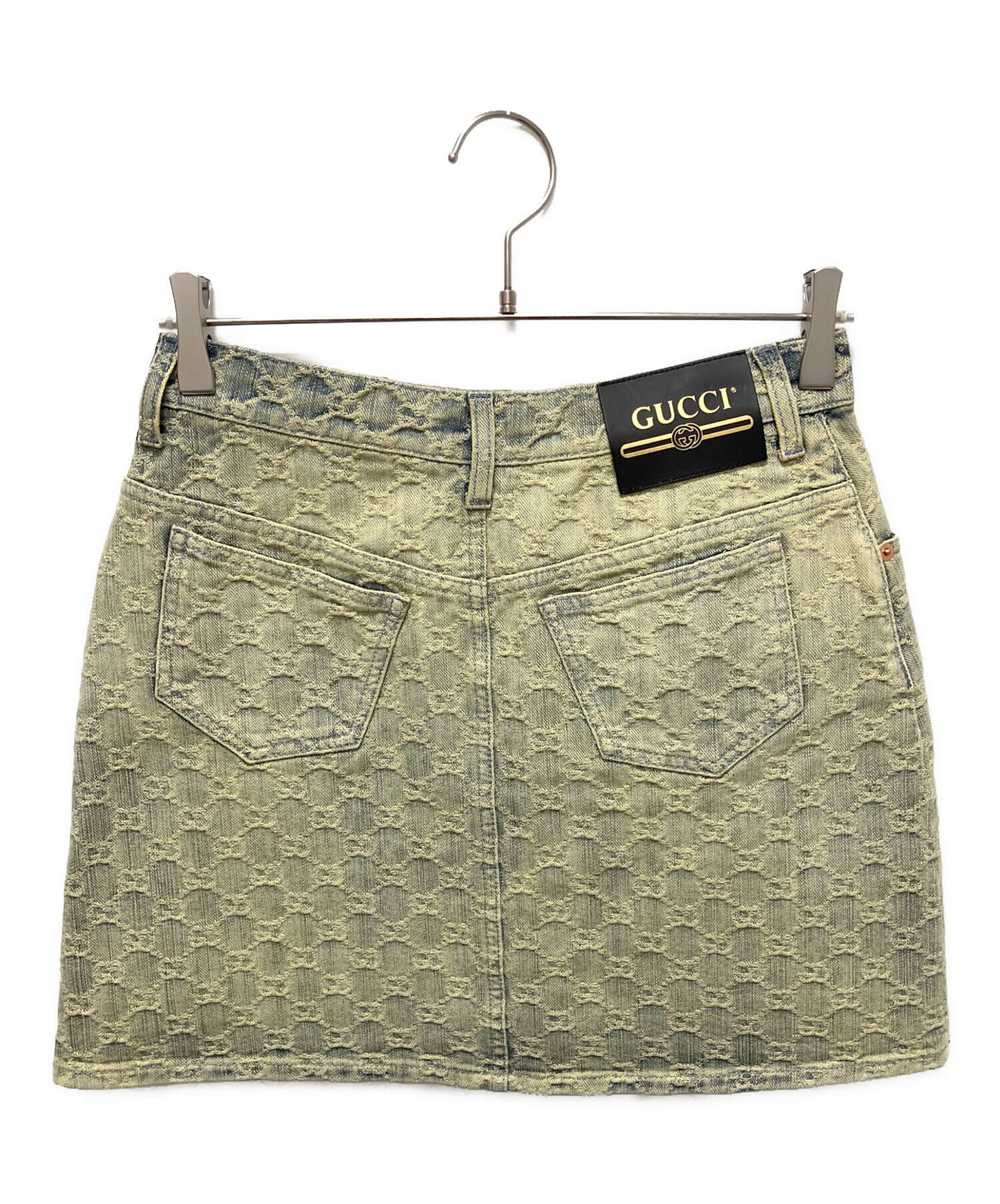 GUCCI グッチ デニムスカート GGボタン　42 美品だと思います。 GUCCI グッチ デニムスカート GGボタン 42 美品だと思います。