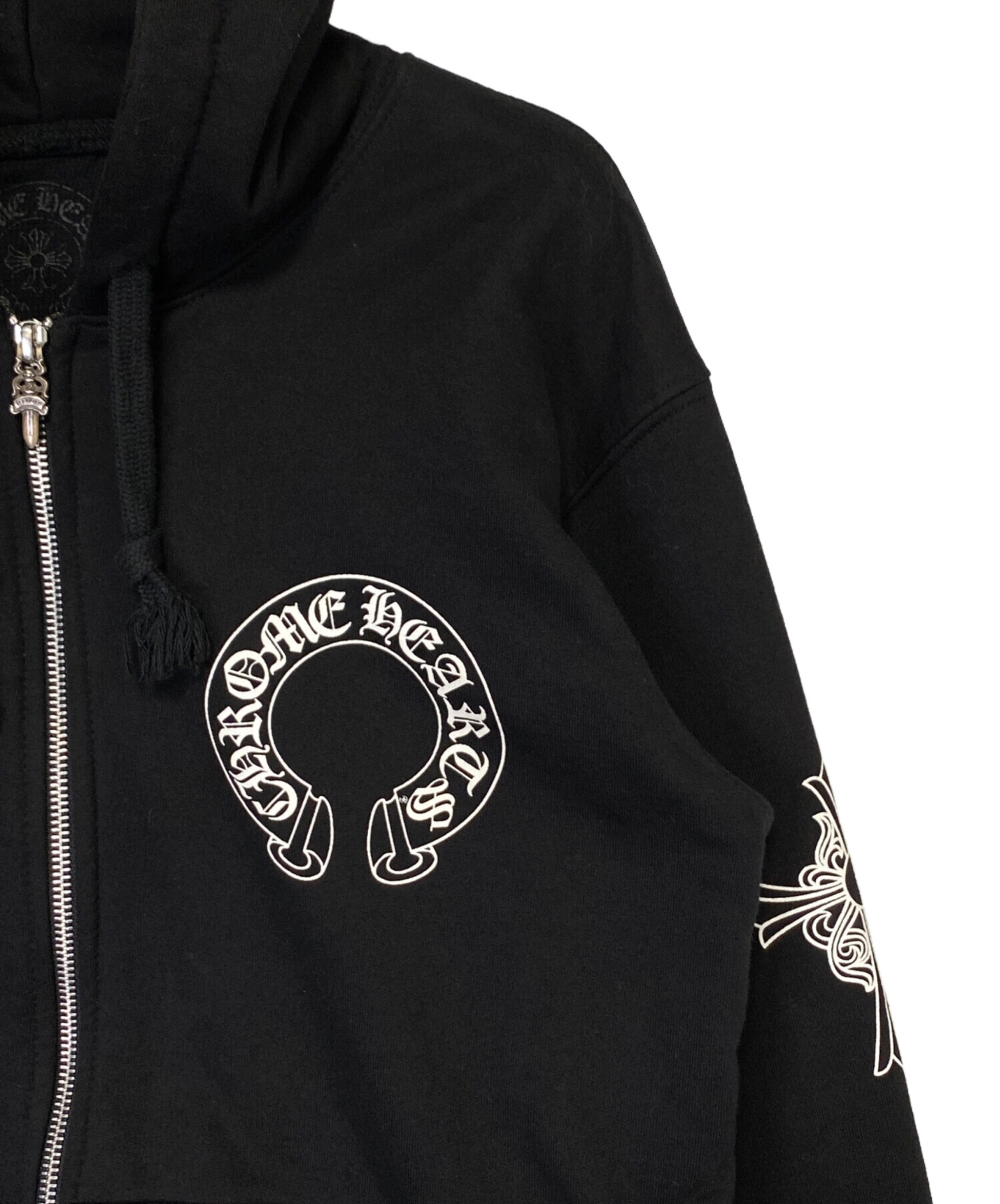 CHホースシューzipパーカー ※タグと紐とってあります 中古・古着通販】CHROME HEARTS (クロムハーツ) ホースシューロゴ