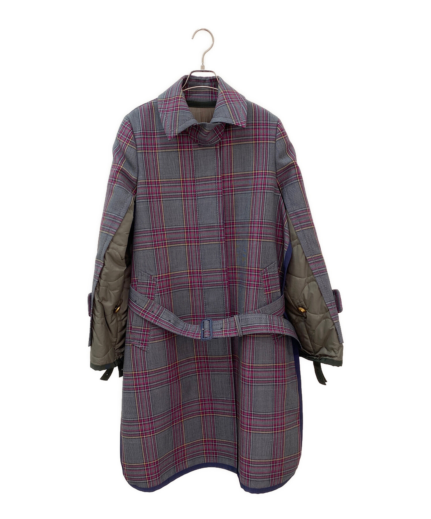 中古・古着通販】sacai (サカイ) ドッキングコート グレー サイズ:2