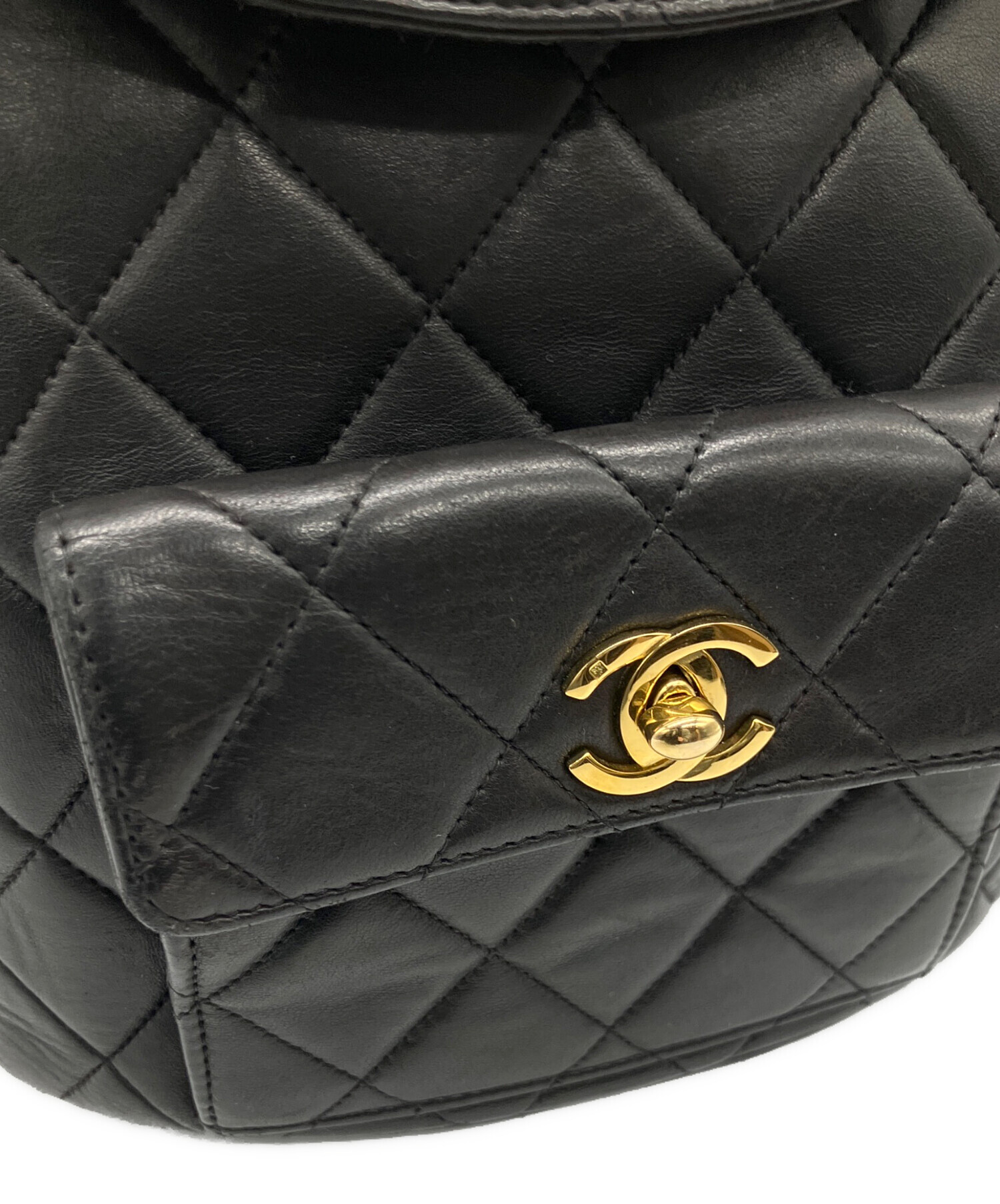 中古・古着通販】CHANEL (シャネル) マトラッセリュック ブラック