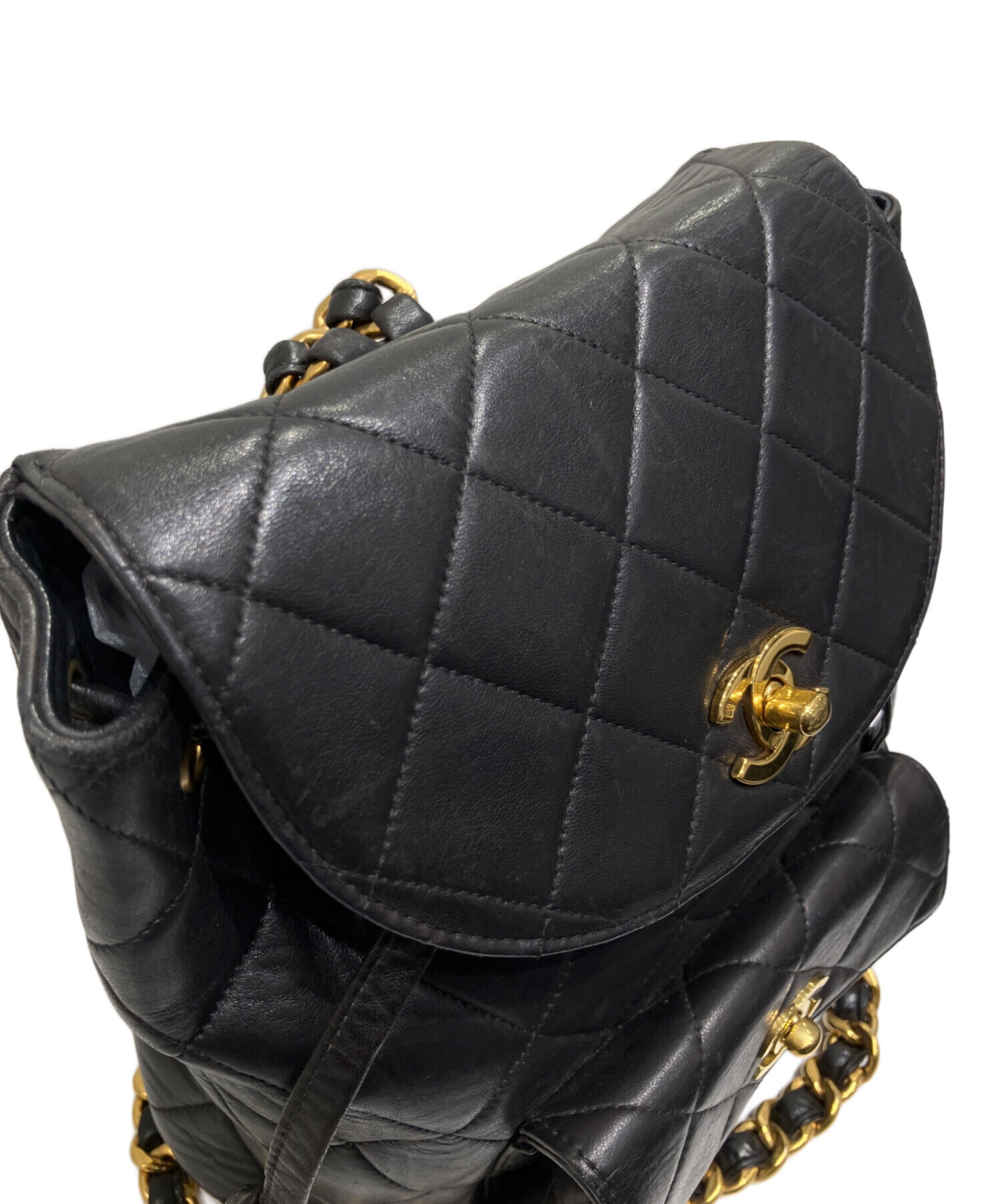 中古・古着通販】CHANEL (シャネル) マトラッセリュック ブラック