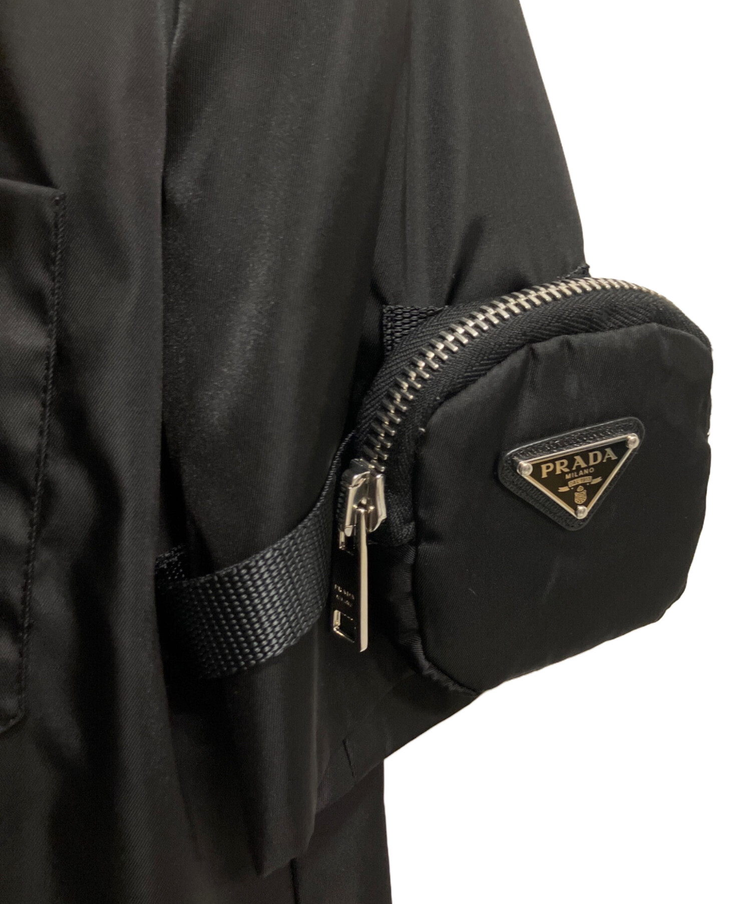 中古・古着通販】PRADA (プラダ) ポーチ付きリナイロンワンピース