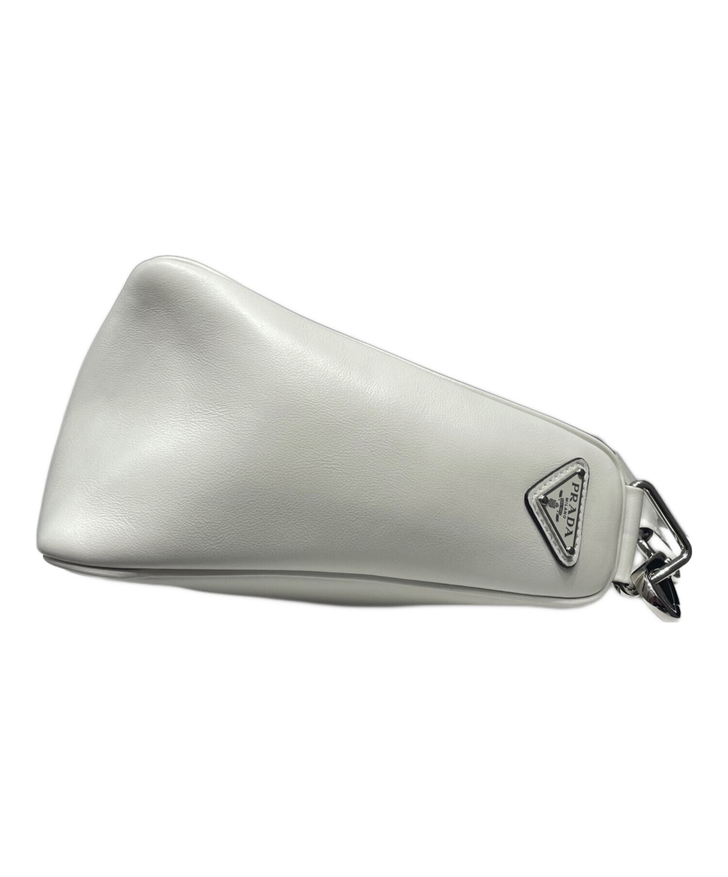 中古・古着通販】PRADA (プラダ) トライアングルレザーショルダー 