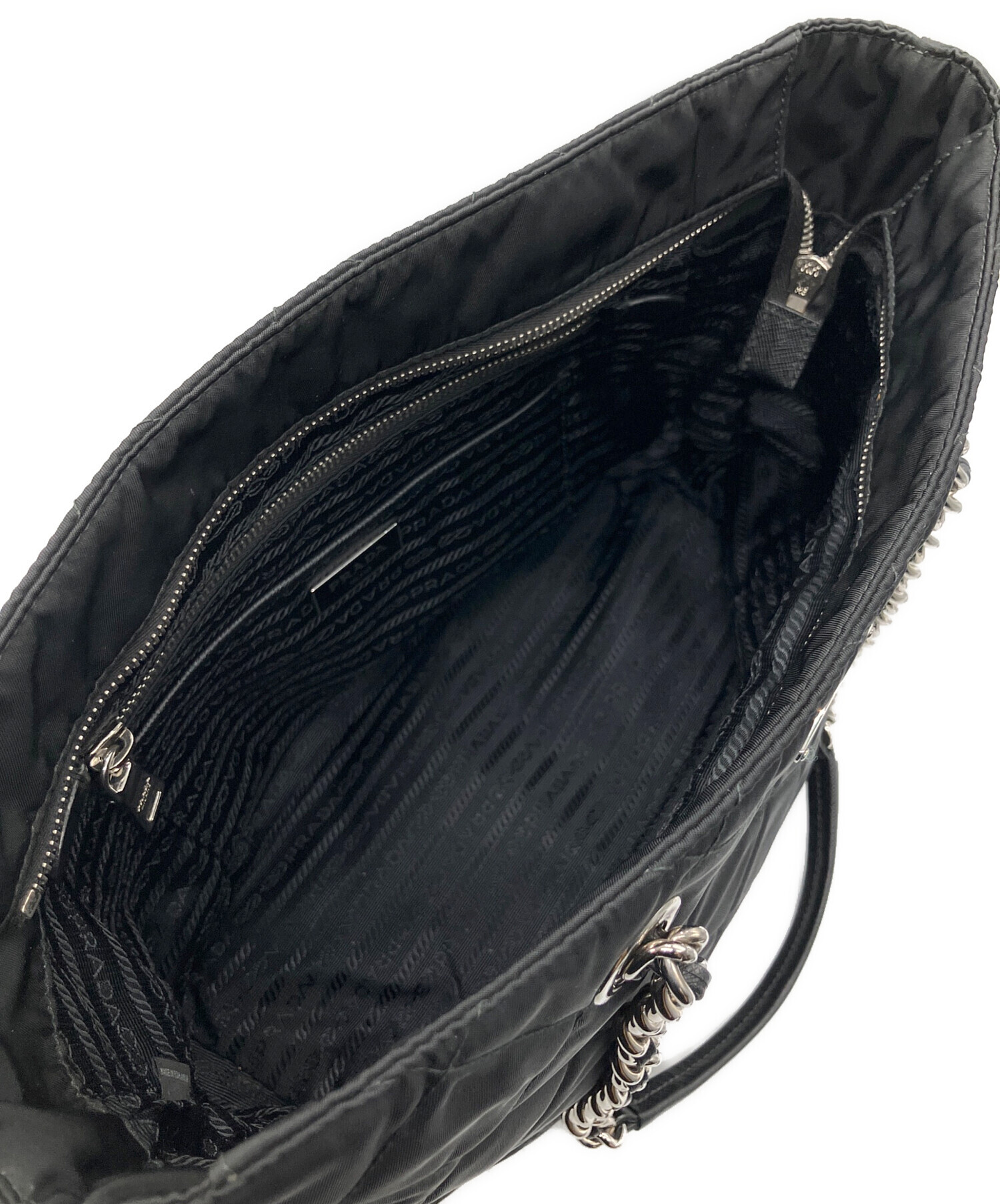中古・古着通販】PRADA (プラダ) TESSUTO IMPUNTU 三角 プレート 