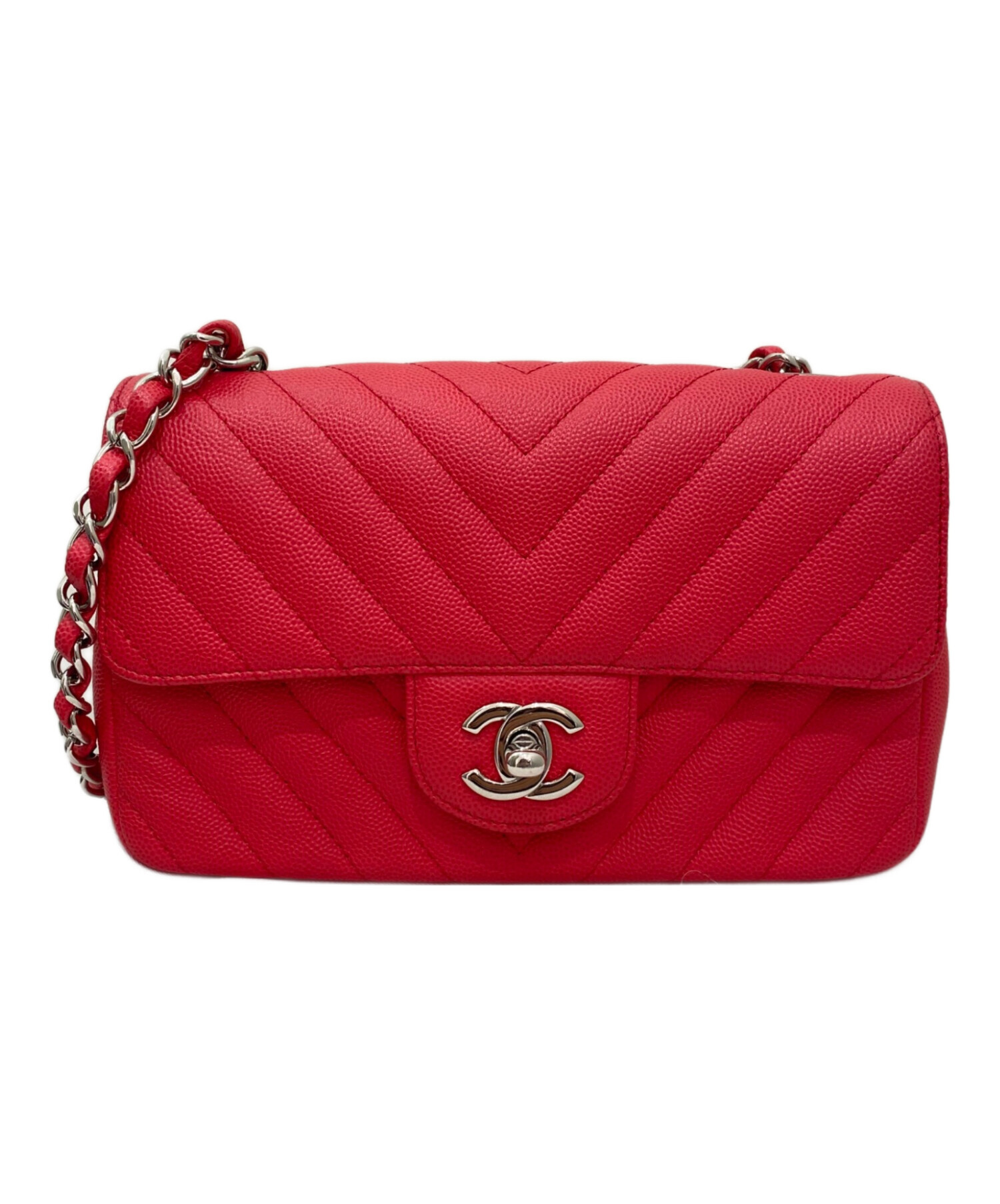 中古・古着通販】CHANEL (シャネル) シェブロン ショルダーバッグ 