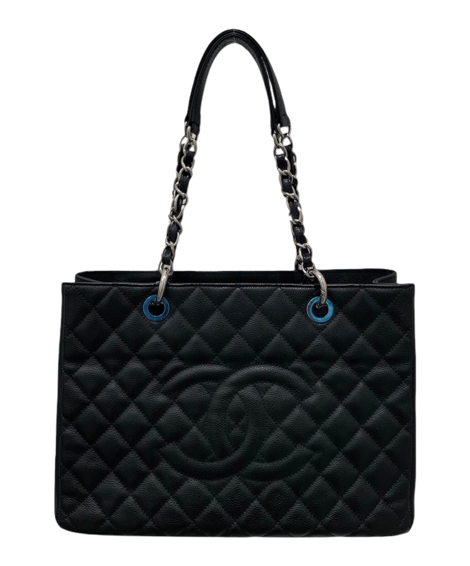 中古・古着通販】CHANEL (シャネル) GSTトートバッグ ブラック 
