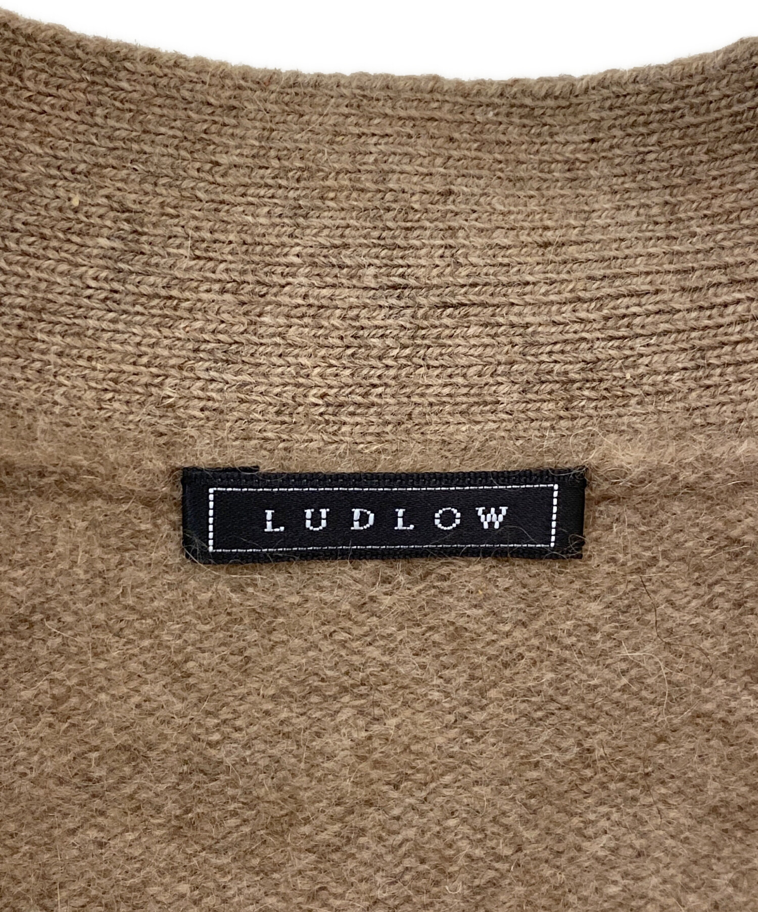 中古・古着通販】LUDLOW (ラドロー) ニットカーディガン ブラウン