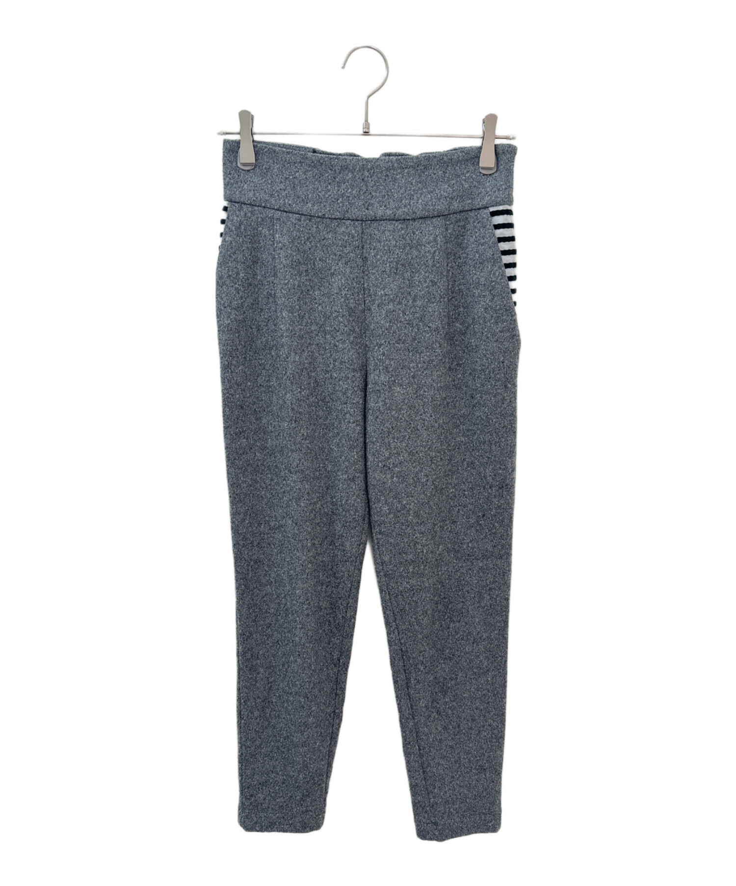 新品 BORDERS at BALCONY ボーダーポケットツイルパンツ 36 BORDER POCKET WOOL PANTS | BORDERS at BALCONY