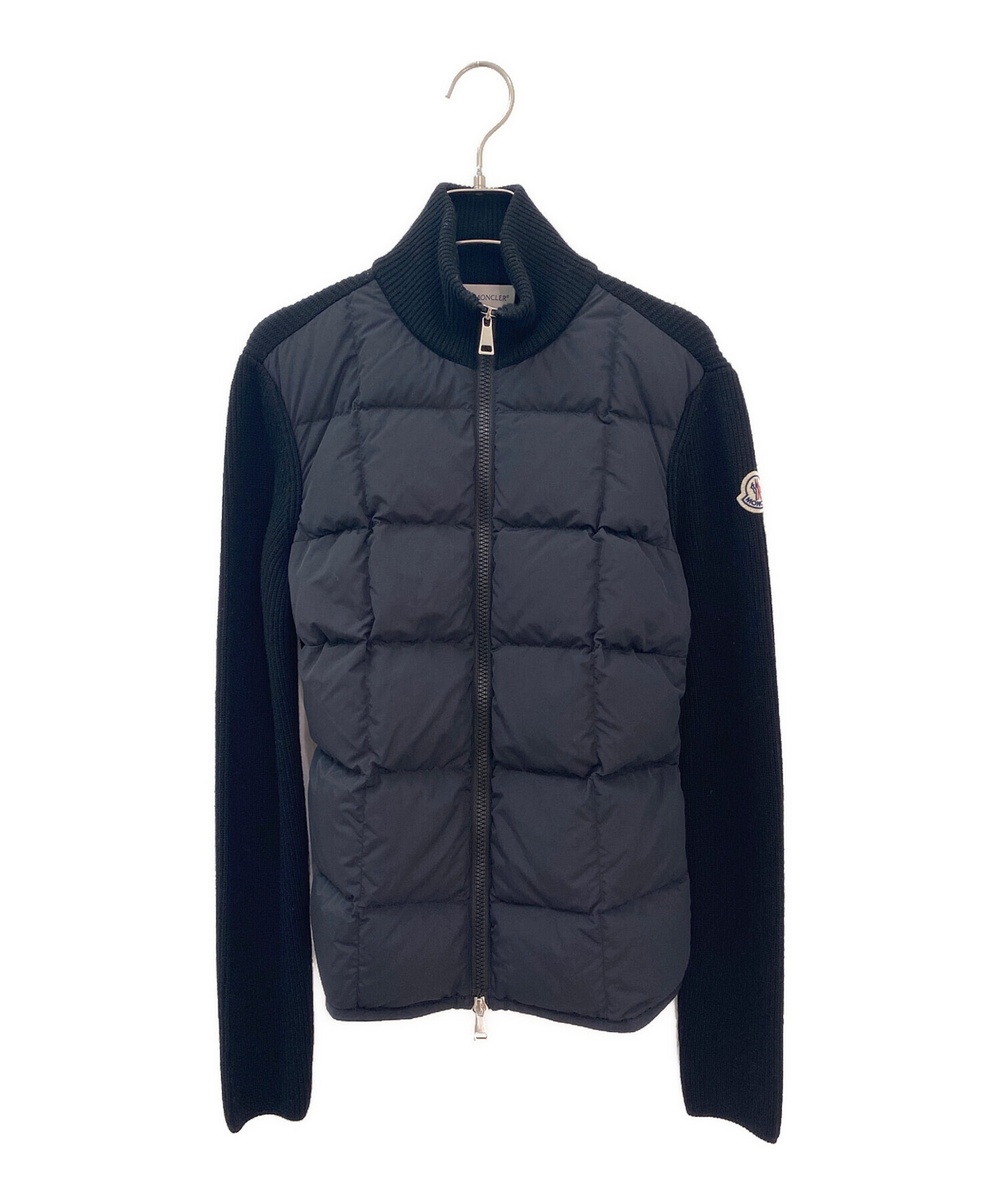 中古・古着通販】MONCLER (モンクレール) ニット切替ダウンジャケット
