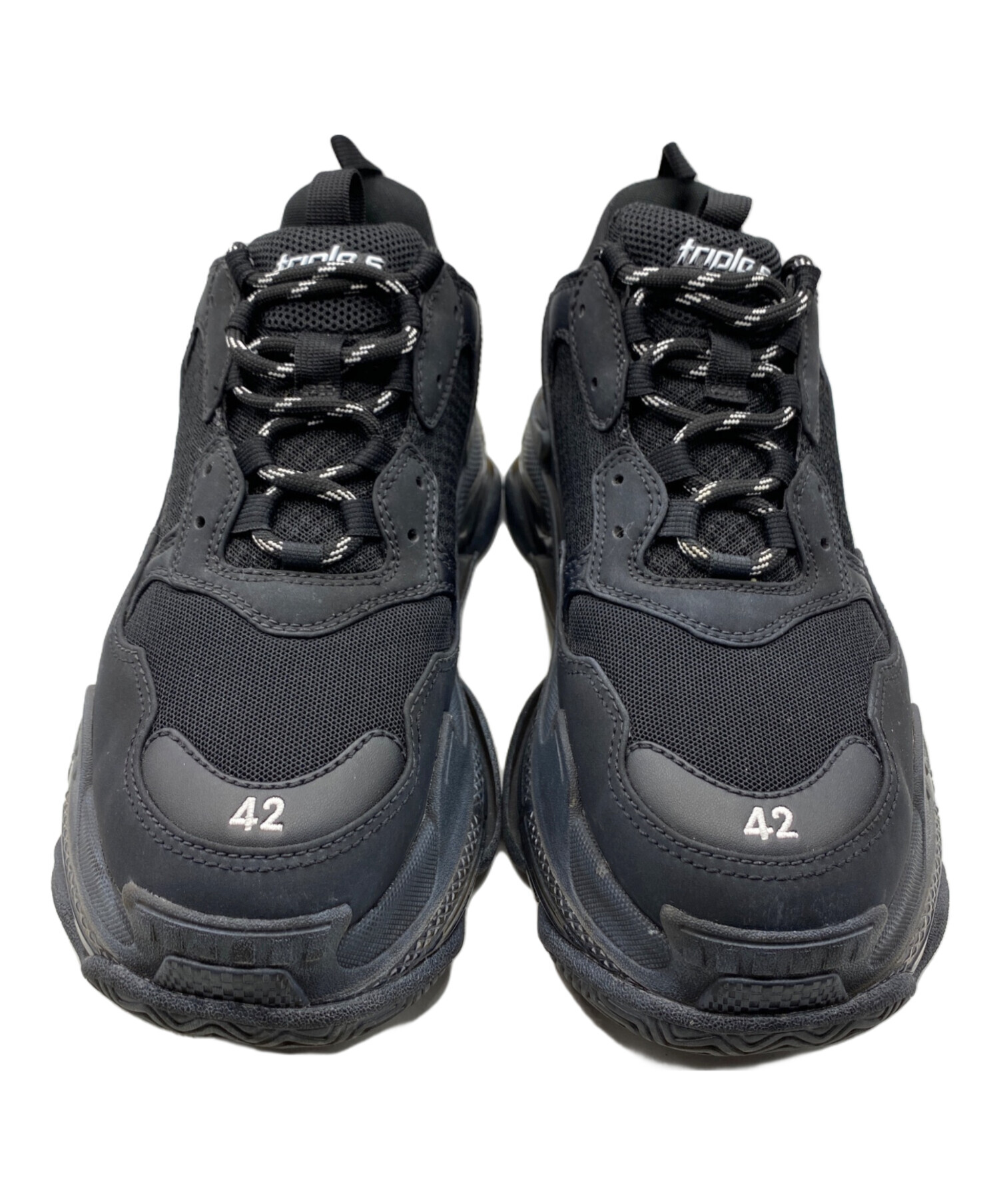 中古・古着通販】BALENCIAGA (バレンシアガ) TRIPLE S ブラック 中古・古着通販】BALENCIAGA (バレンシアガ) TRIPLE S ブラック
