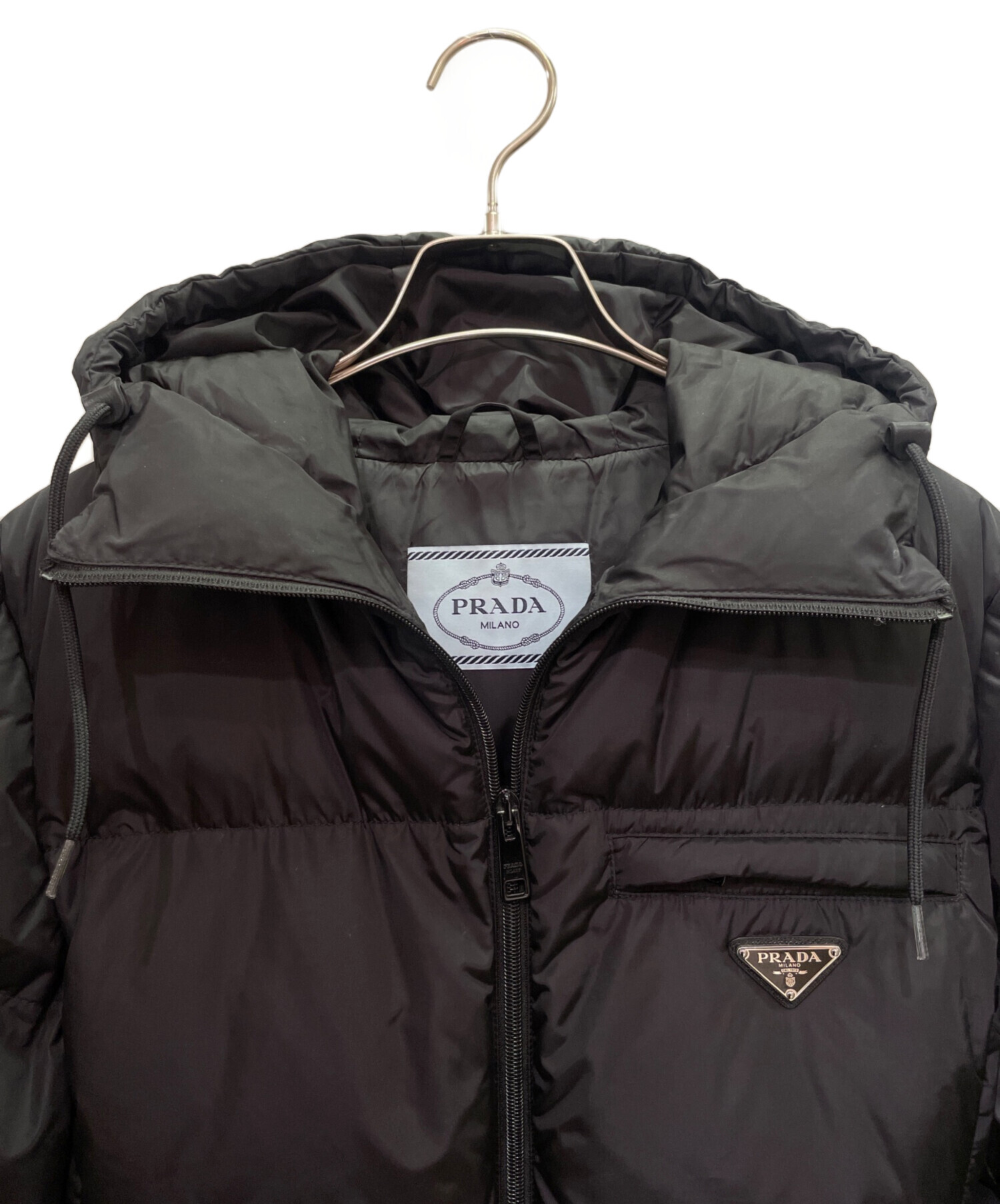 中古・古着通販】PRADA (プラダ) ロゴプレート ダウンジャケット