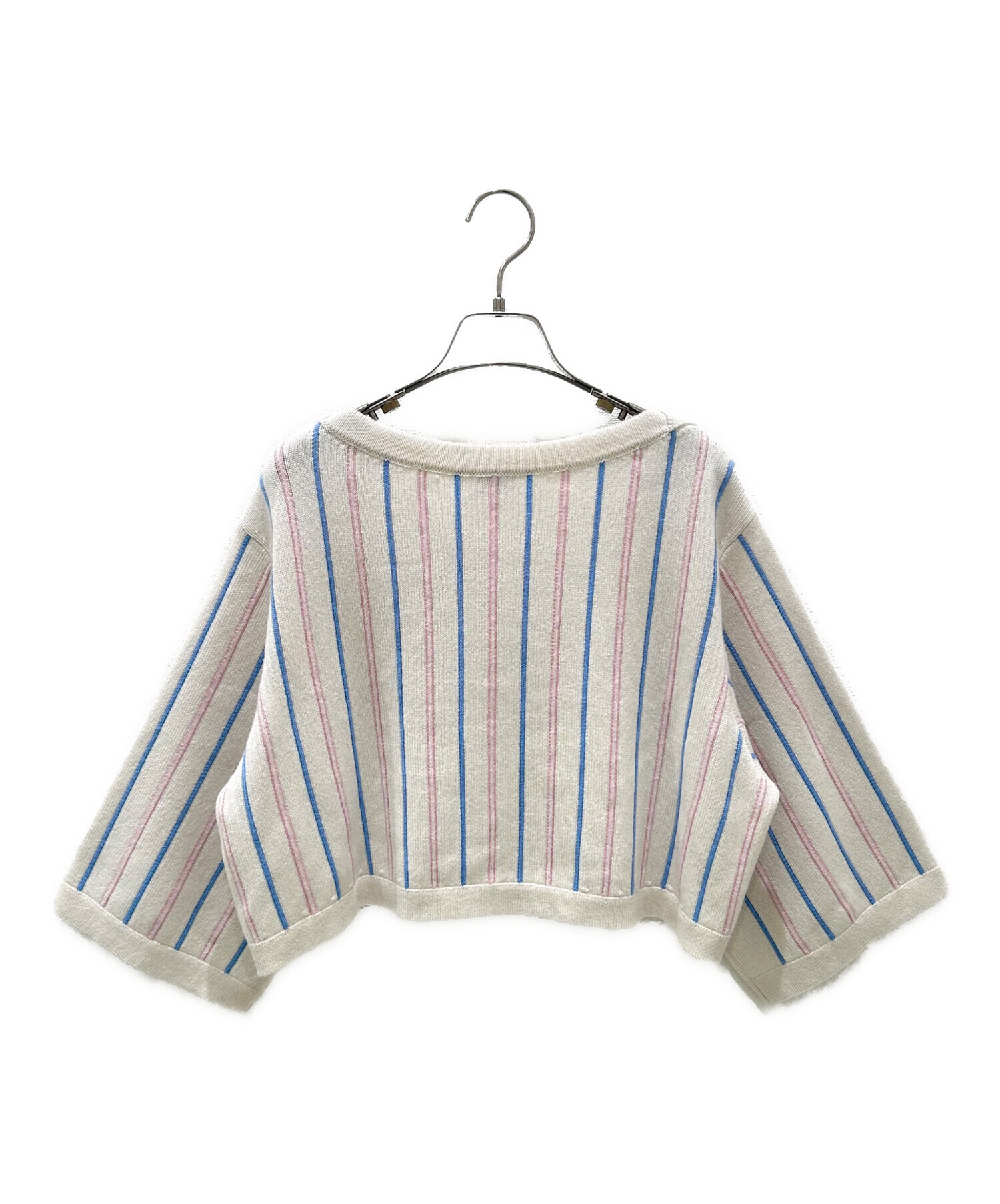 中古・古着通販】CHANEL (シャネル) ココマーク カシミヤ ストライプ