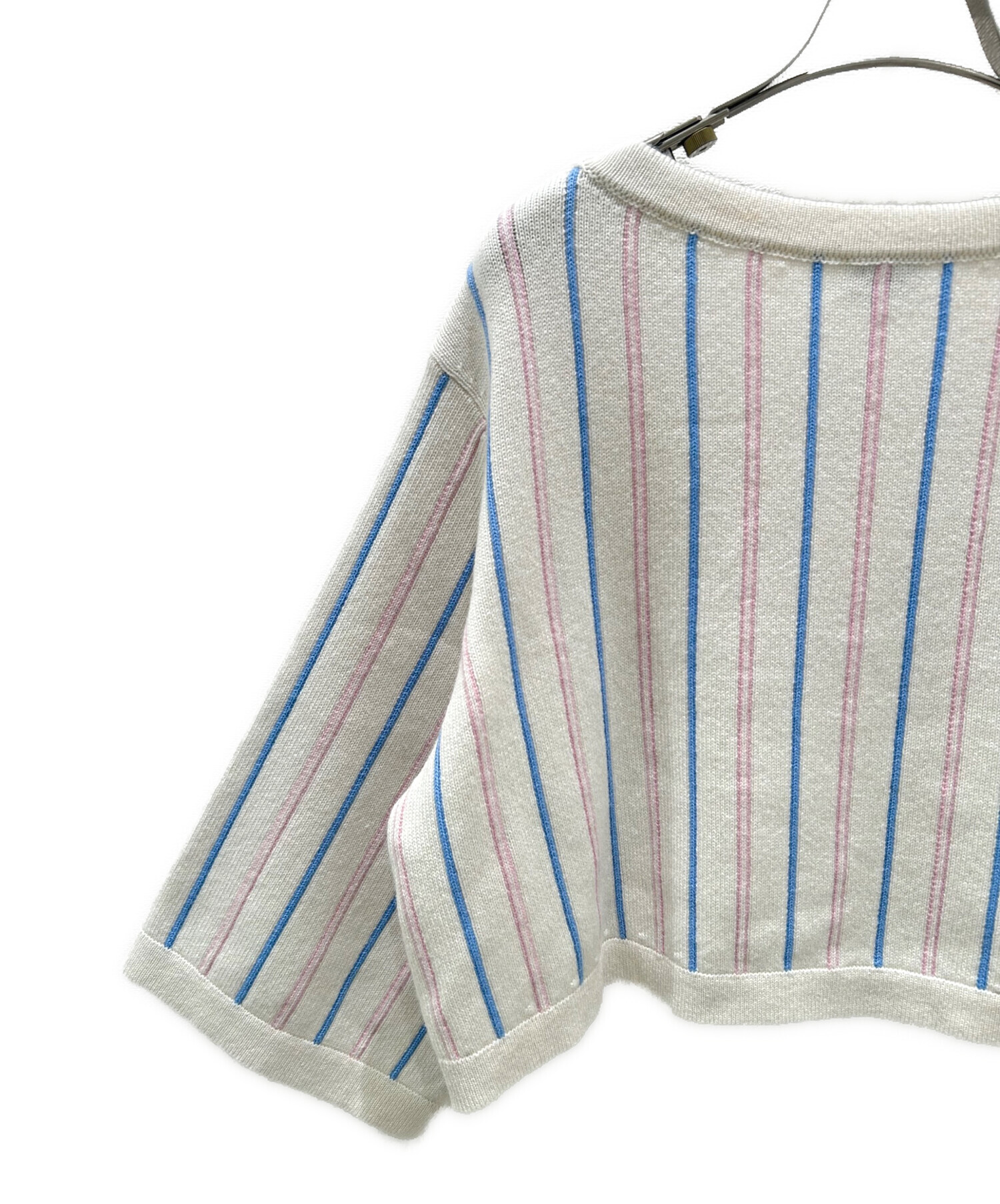 中古・古着通販】CHANEL (シャネル) ココマーク カシミヤ ストライプ