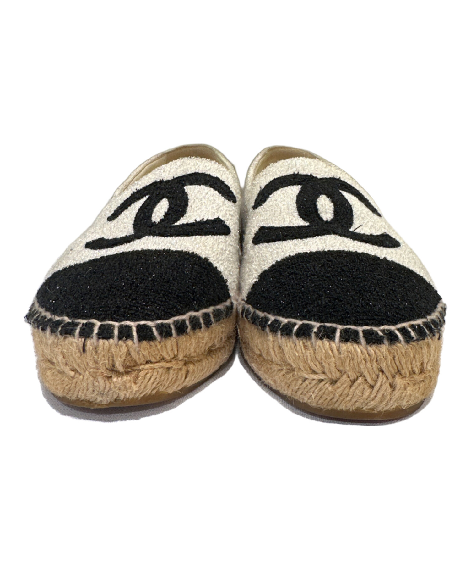 中古・古着通販】CHANEL (シャネル) ココマークエスパドリーユ グレー 