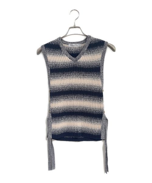 ChristianDior/冬アイテム/ネイビーホワイトニット/美品/ 正規品 ChristianDior/冬アイテム/ネイビーホワイトニット/美品/ 正規品