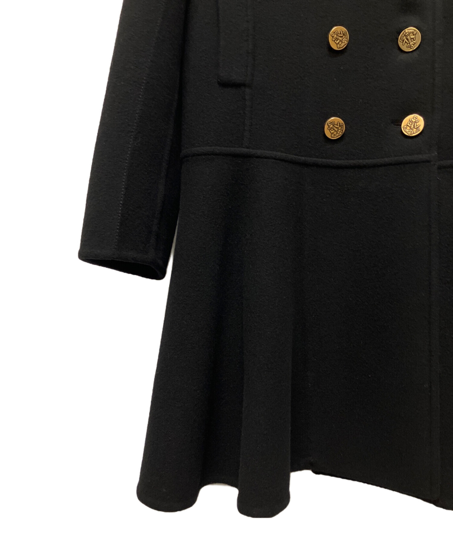 中古・古着通販】LOUIS VUITTON (ルイ ヴィトン) Pコート ブラック