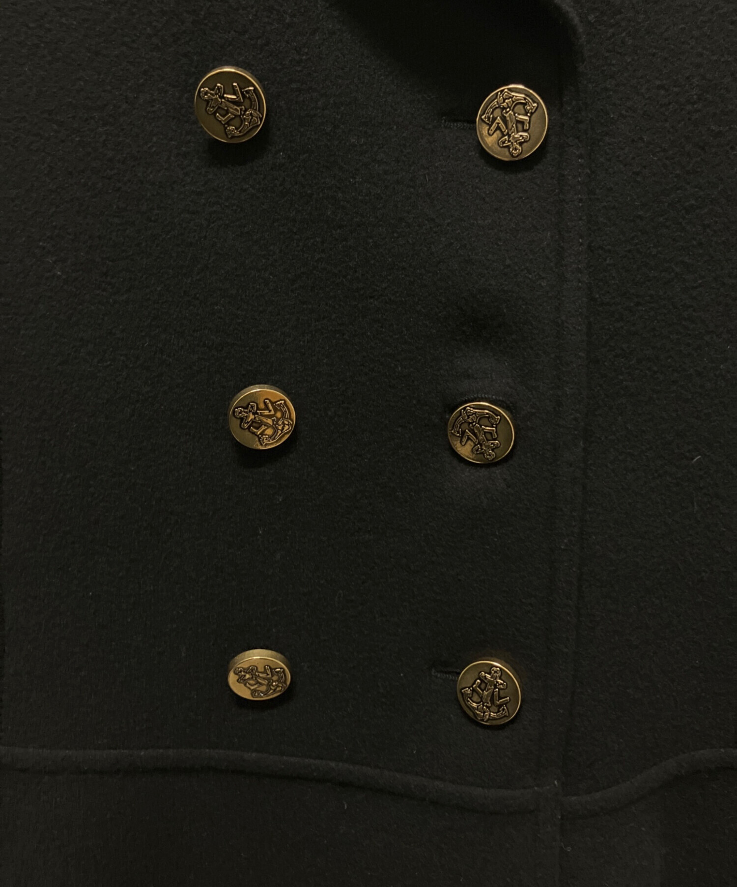 中古・古着通販】LOUIS VUITTON (ルイ ヴィトン) Pコート ブラック