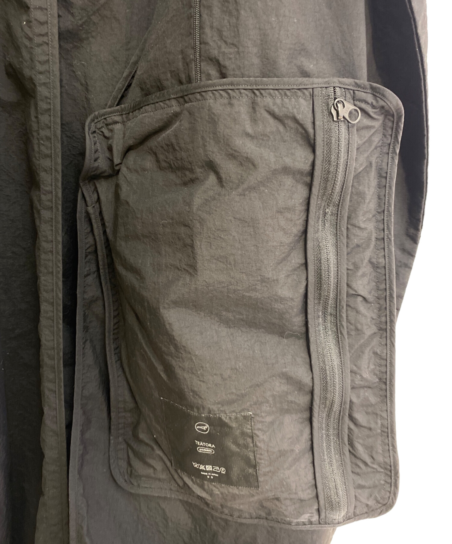 中古・古着通販】teatora (テアトラ) DEVICE COAT ブラック サイズ:2