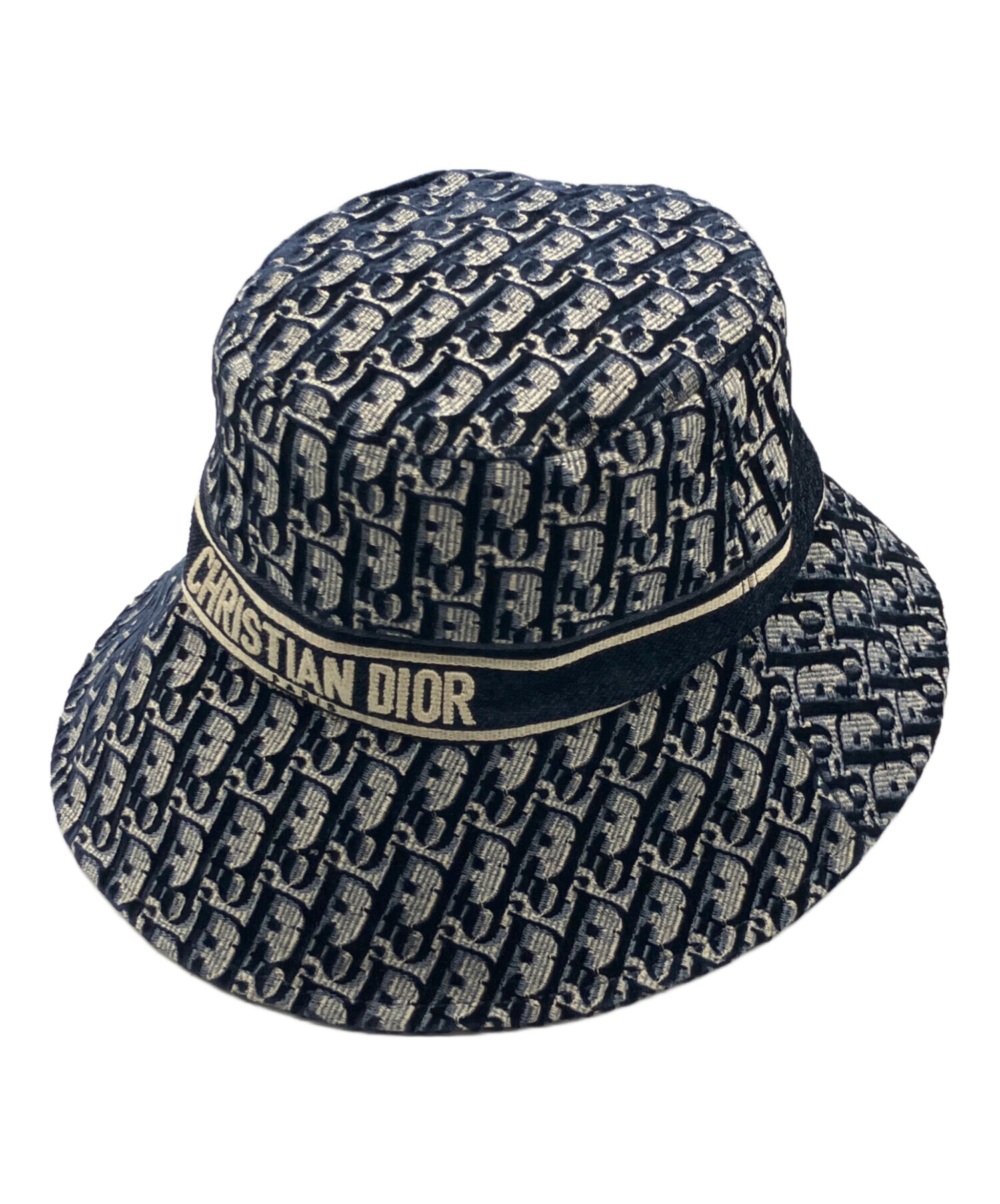 ディオール DIOR ハット ネイビー Dior デニム ボブ バケット 58