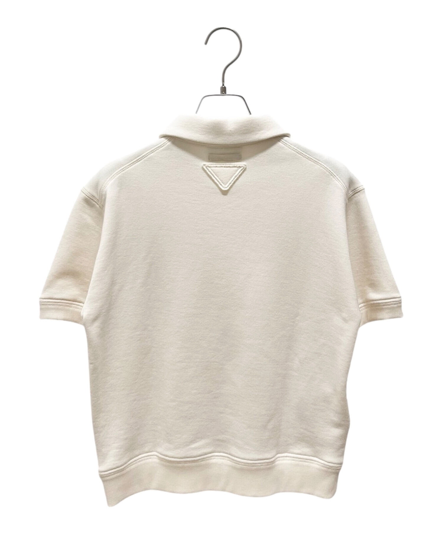 中古・古着通販】PRADA (プラダ) スウェットロゴポロシャツ ベージュ
