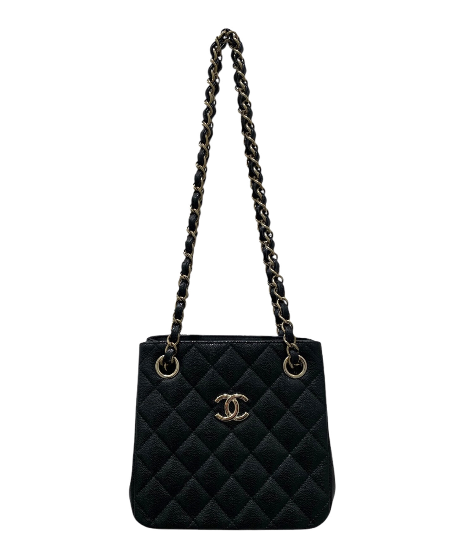 中古・古着通販】CHANEL (シャネル) チェーンショルダーバケットバッグ 