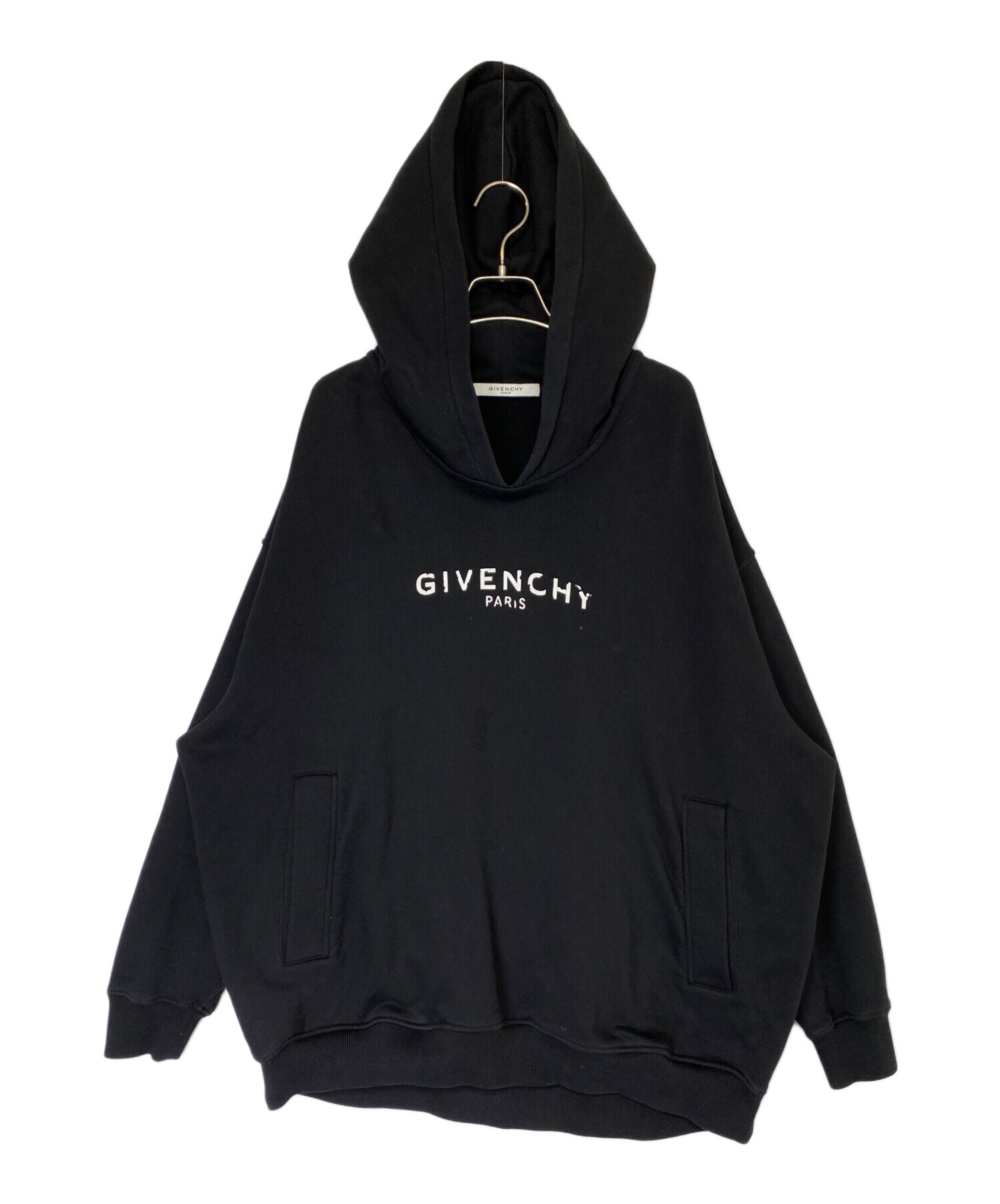 中古・古着通販】GIVENCHY (ジバンシィ) ロゴパーカー ブラック サイズ 