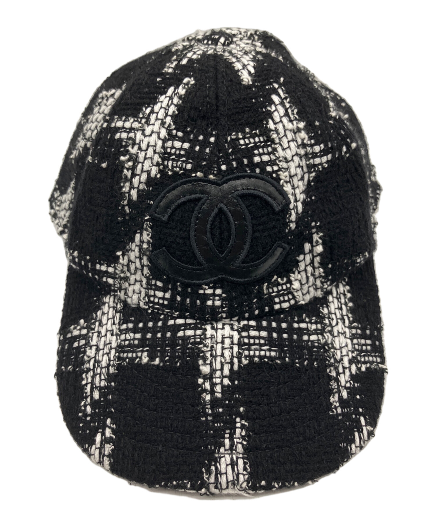 CHANEL ツイードキャップ Mサイズ 中古・古着通販】CHANEL (シャネル) ココマークツィードキャップ
