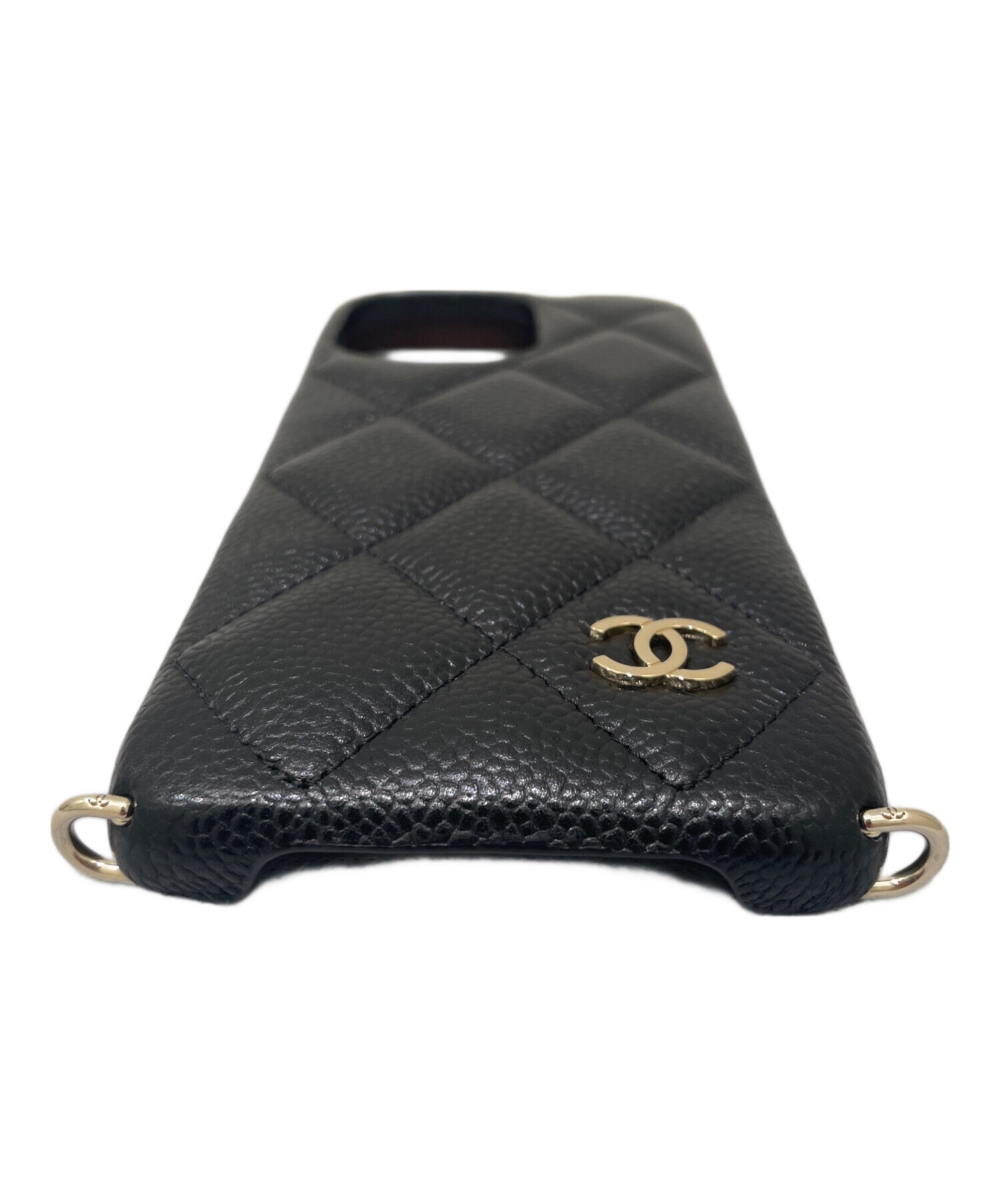 中古・古着通販】CHANEL (シャネル) iPhone15 Pro MAXケース ブラック