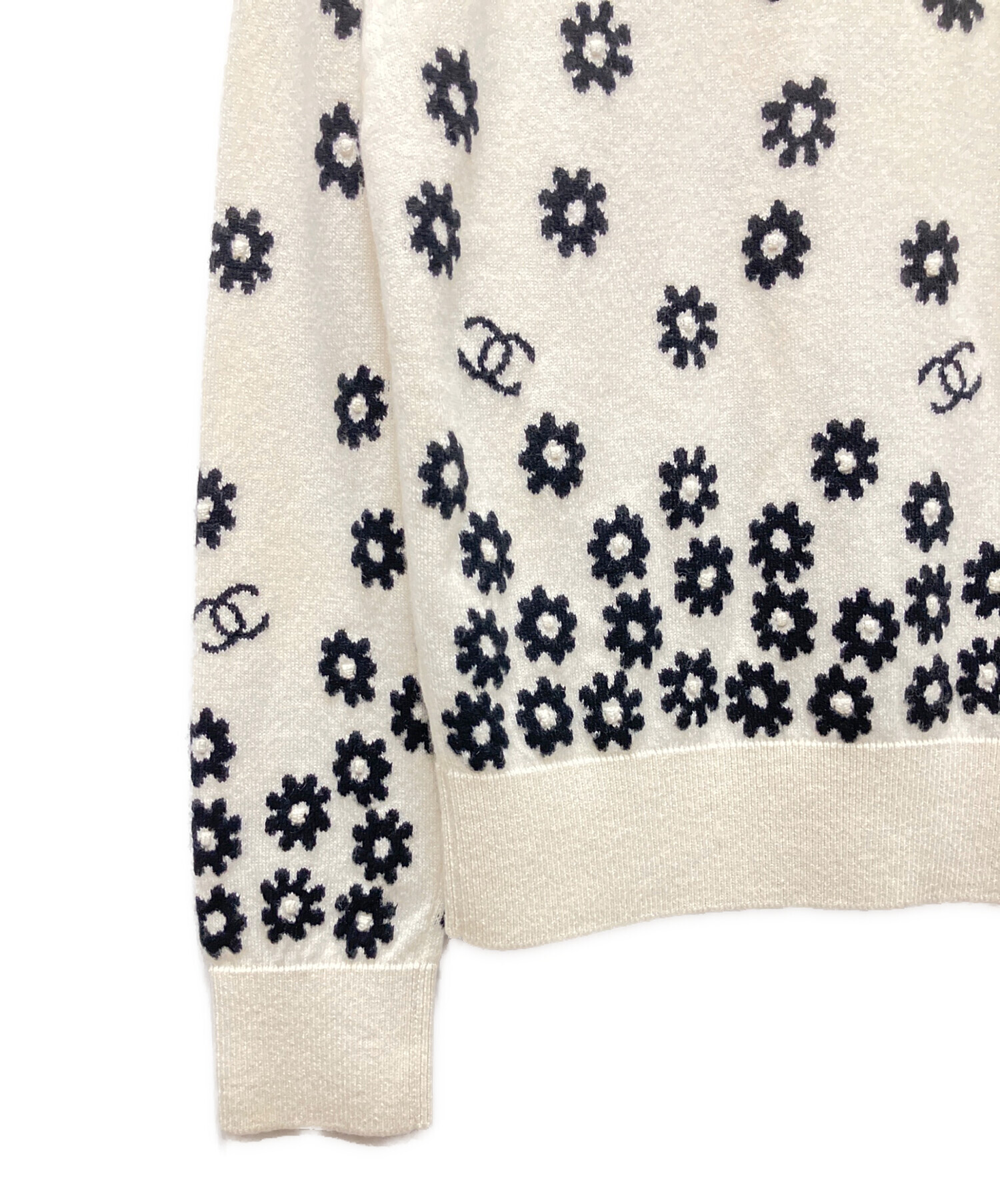 may美品　カシミヤシャネルのニット 中古・古着通販】CHANEL (シャネル) カシミヤニット ネイビー サイズ