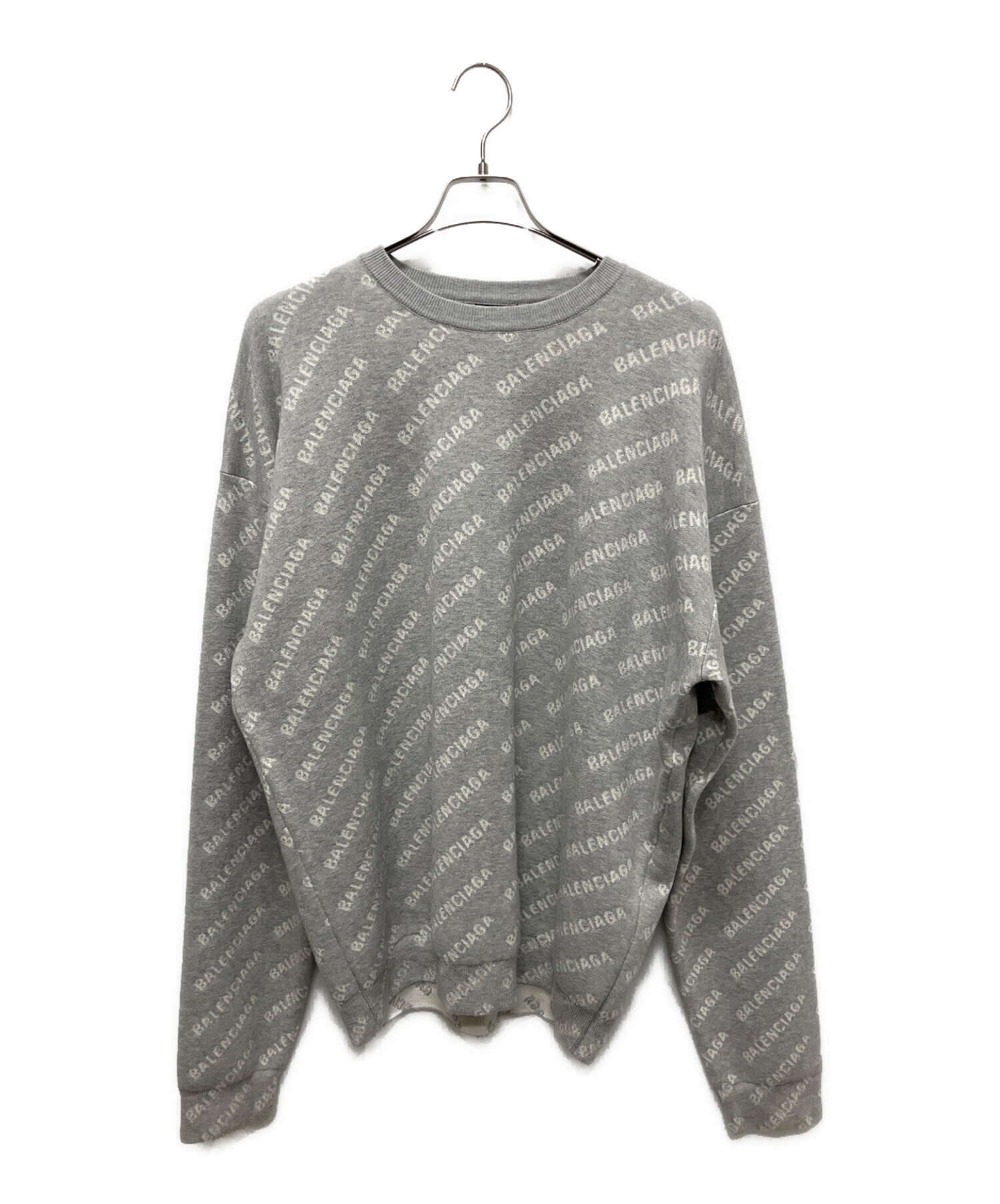 中古・古着通販】BALENCIAGA (バレンシアガ) オールオーバーロゴニット 