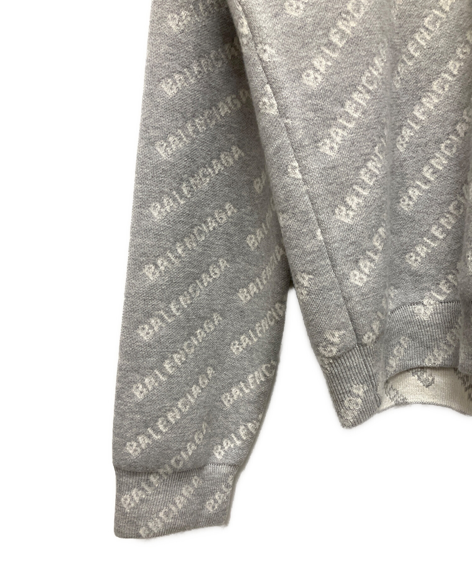 中古・古着通販】BALENCIAGA (バレンシアガ) オールオーバーロゴニット 