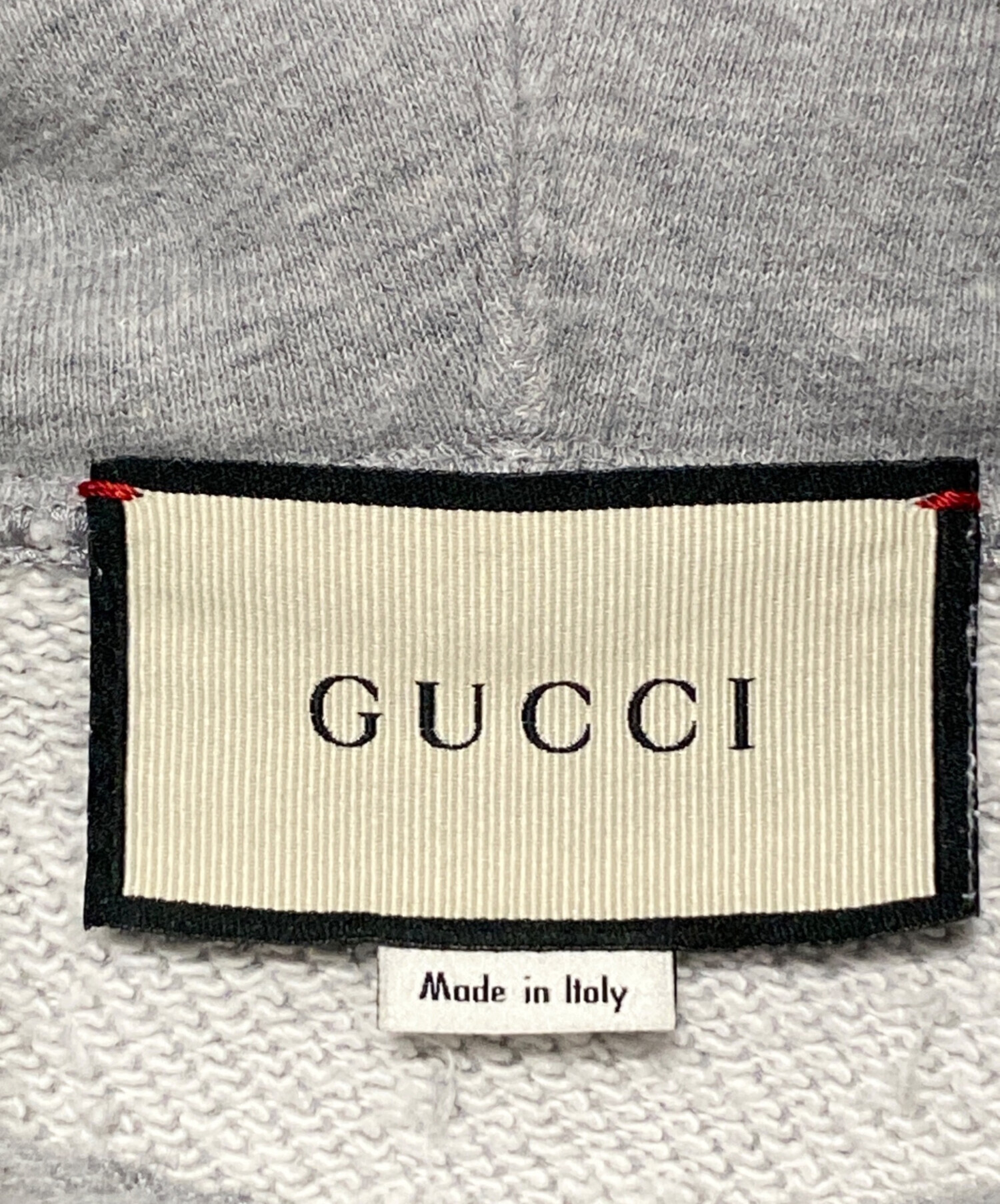 中古・古着通販】GUCCI (グッチ) ロゴパーカー グレー サイズ:XS