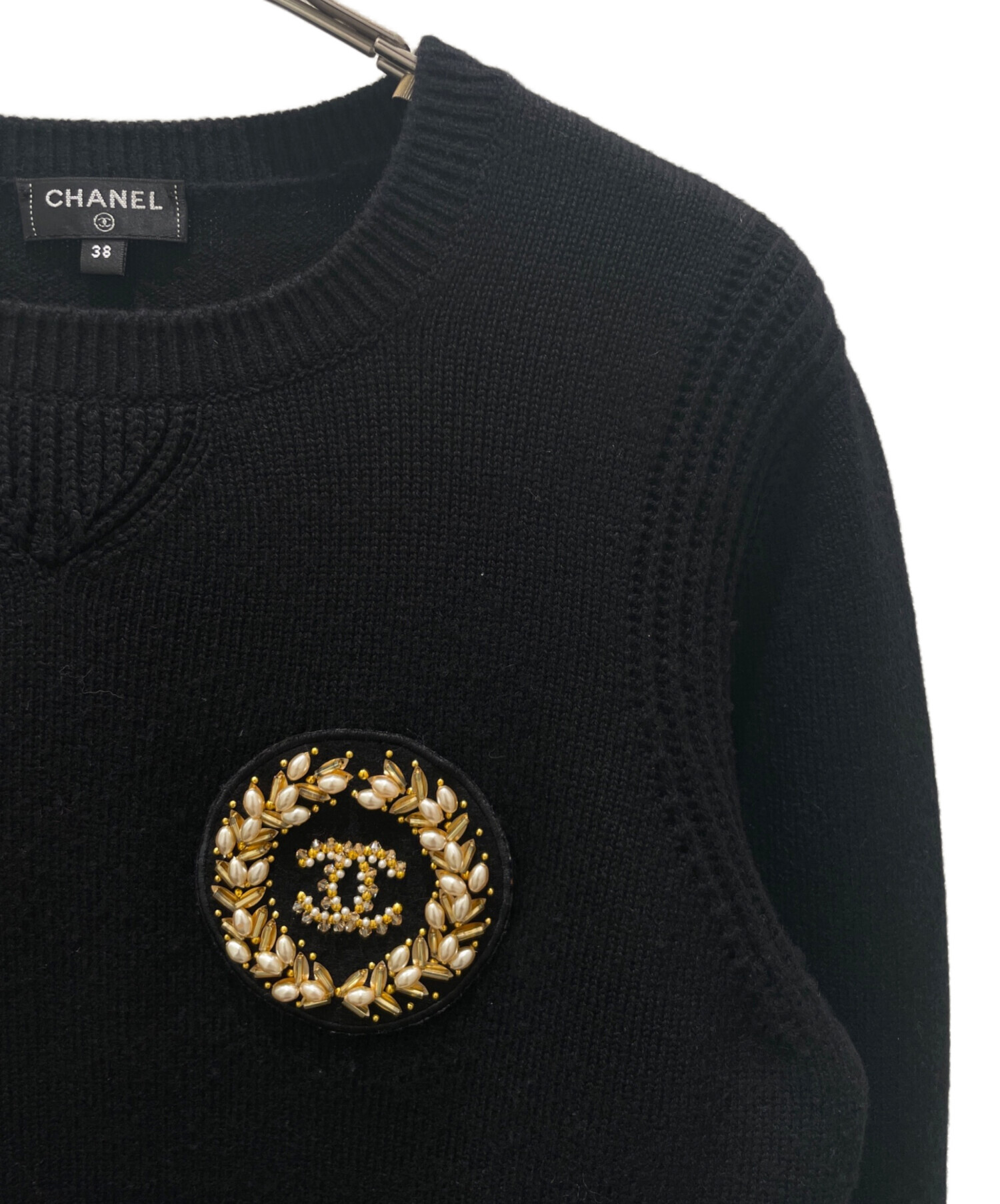 中古・古着通販】CHANEL (シャネル) ココマークエンブレムカシミヤ