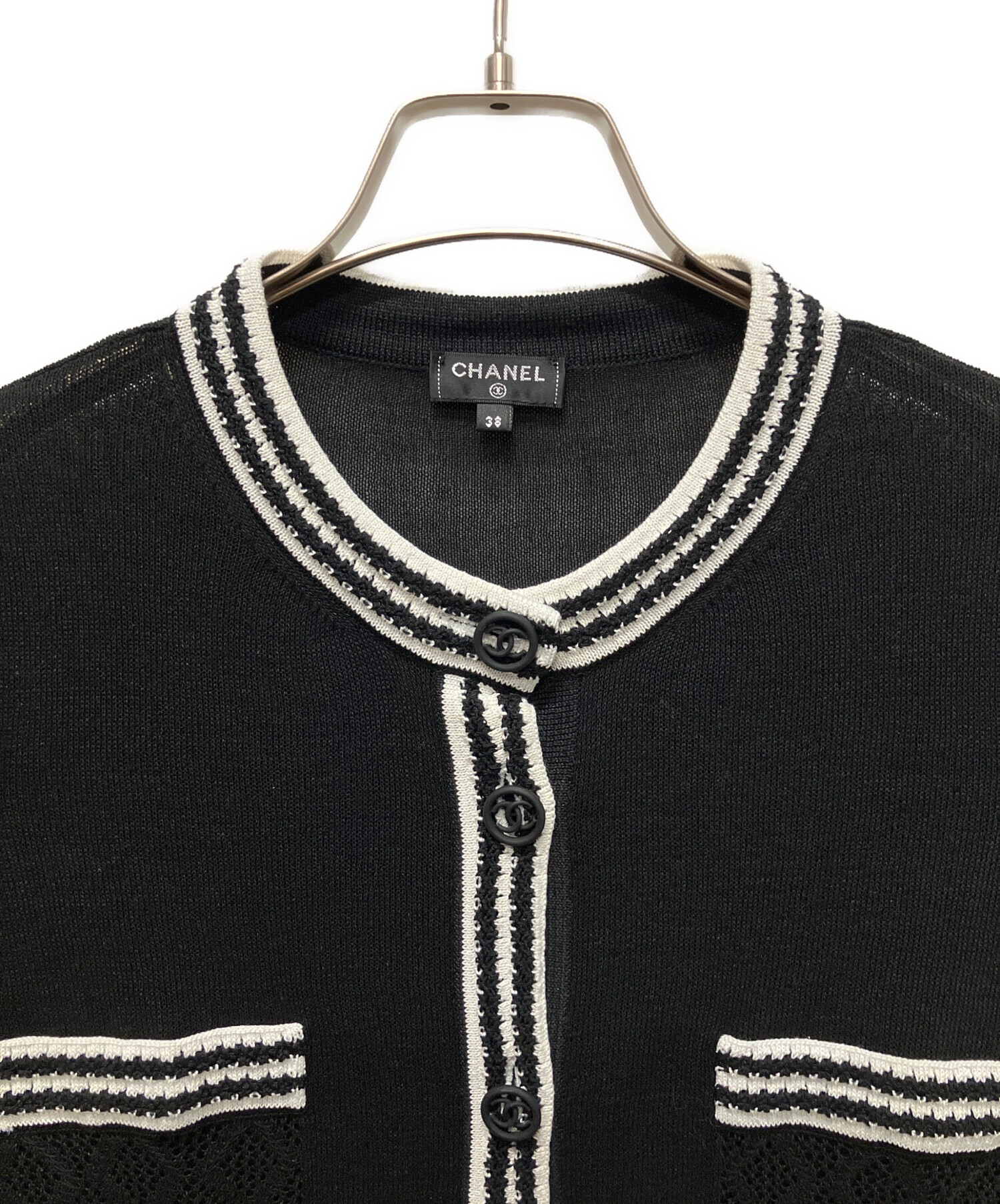 中古・古着通販】CHANEL (シャネル) ココマークボタンニットワンピース