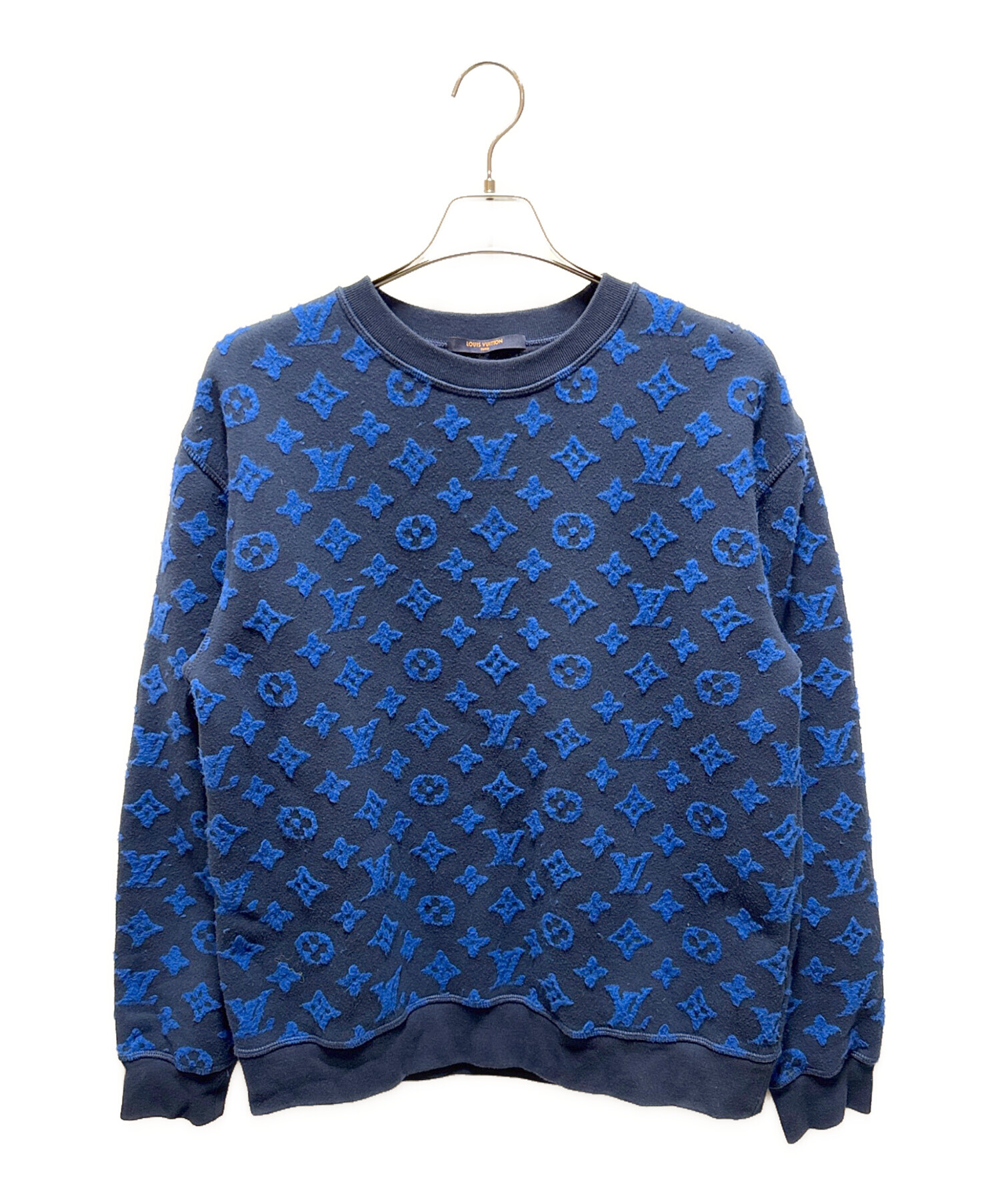 【新品】ルイヴィトン モノグラム ジャガード スウェット トレーナー 中古・古着通販】LOUIS VUITTON (ルイ ヴィトン) モノグラムジャガード