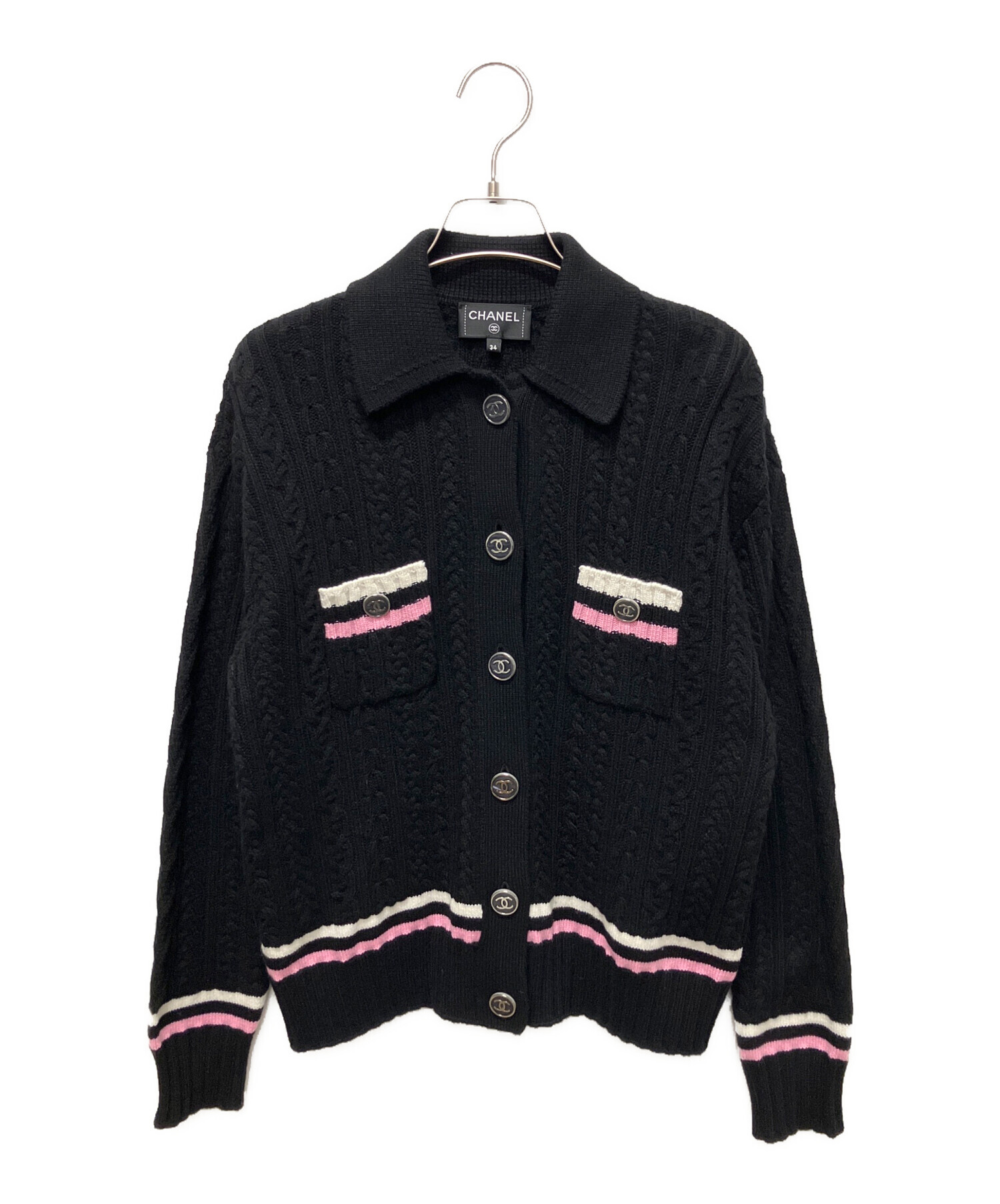 中古・古着通販】CHANEL (シャネル) P74 ココマーク ケーブル カシミヤ