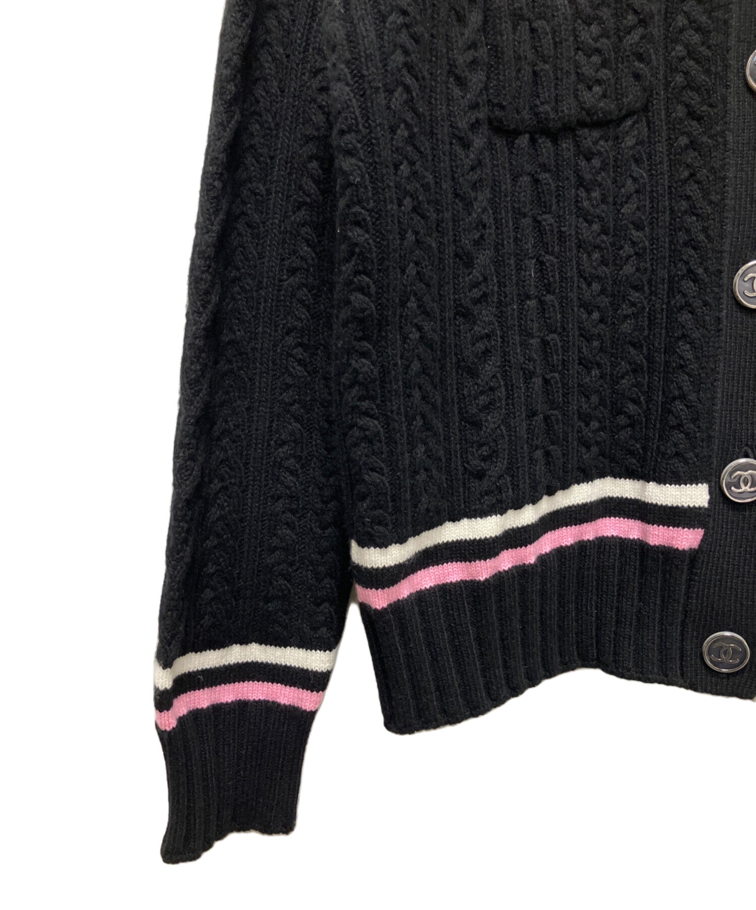 中古・古着通販】CHANEL (シャネル) P74 ココマーク ケーブル カシミヤ