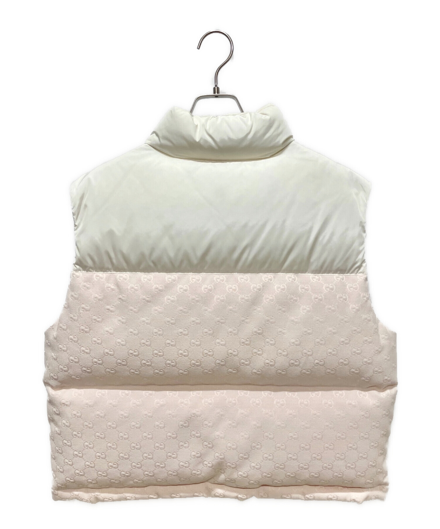 GUCCI ベスト 中古・古着通販】GUCCI (グッチ) GG総柄 レザーパッチロゴ ナイロン