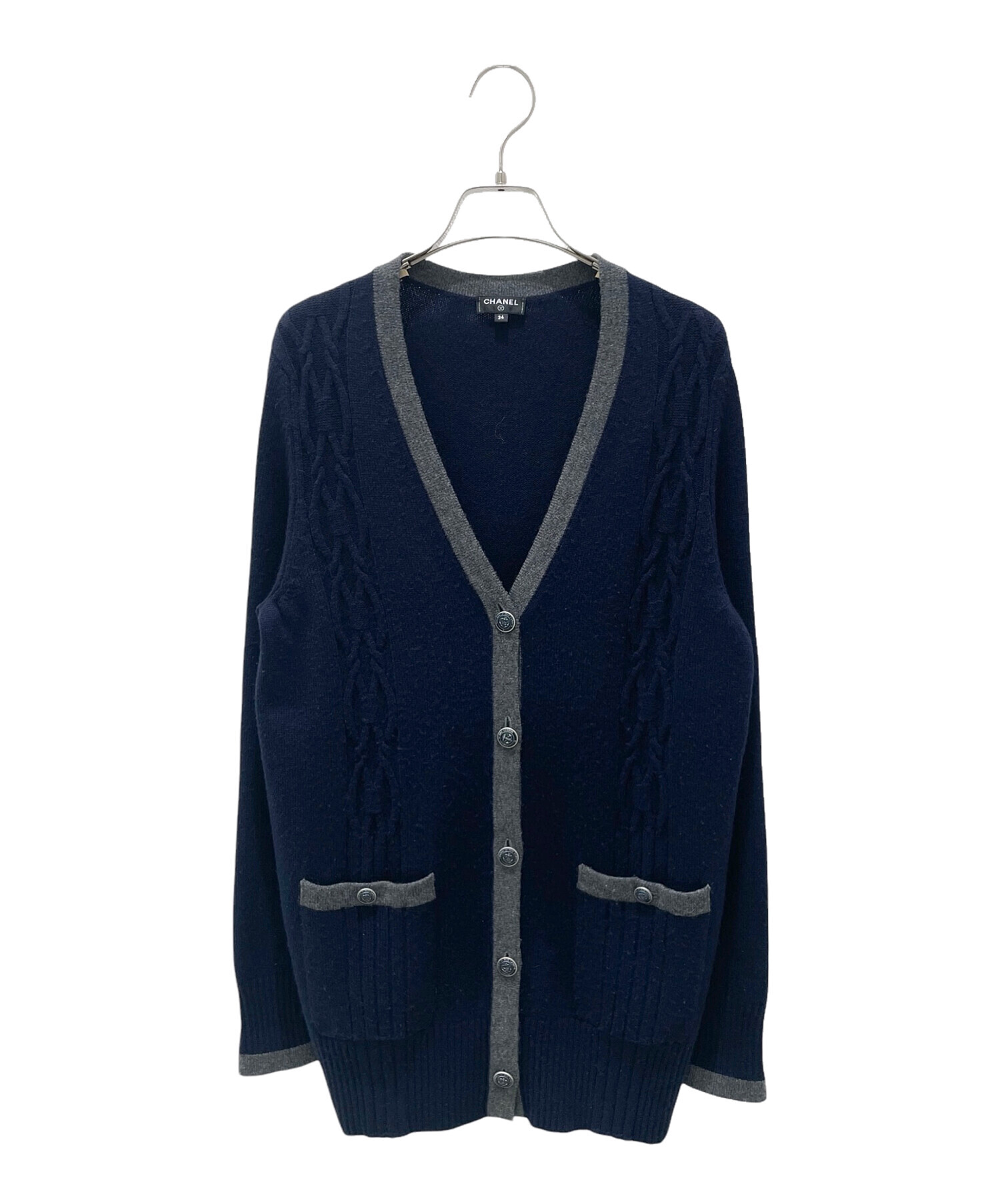 中古・古着通販】CHANEL (シャネル) アンカーボタンカシミヤ