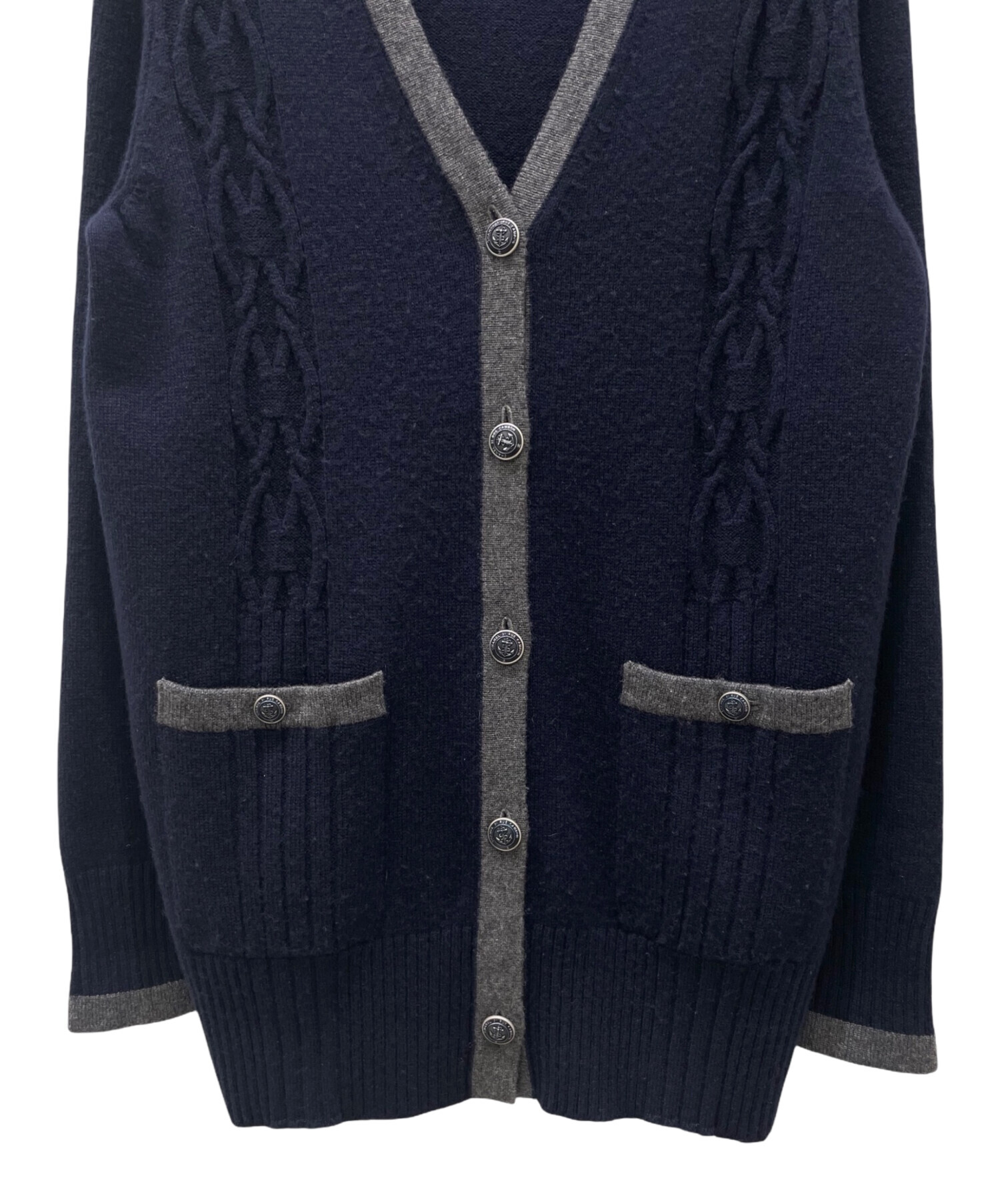 中古・古着通販】CHANEL (シャネル) アンカーボタンカシミヤ