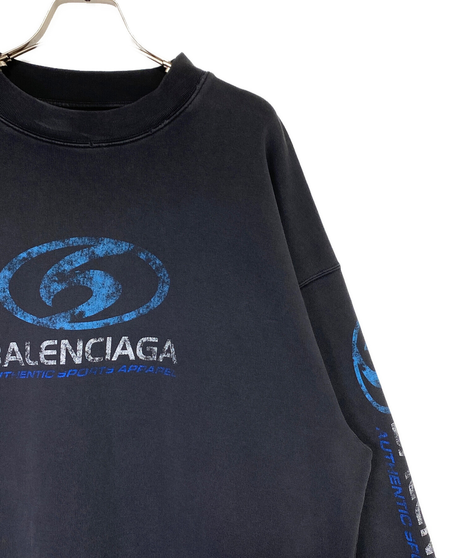 中古・古着通販】BALENCIAGA (バレンシアガ) ダメージ加工スウェット 