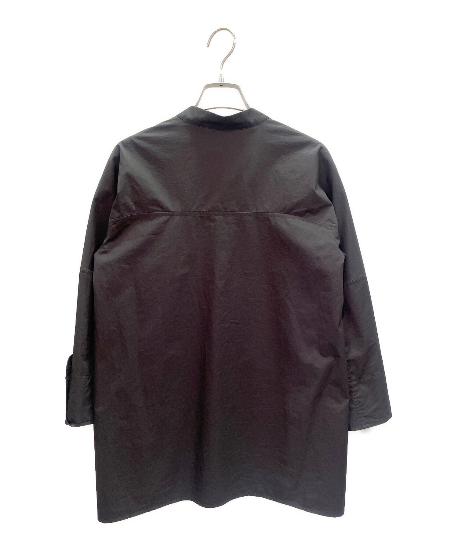 エルメススキッパーシャツ 中古・古着通販】HERMES (エルメス) スキッパー シャツ ブラック