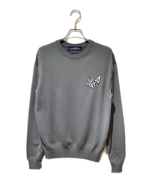 中古・古着通販】LOUIS VUITTON (ルイ ヴィトン) ロゴ刺繍ニット