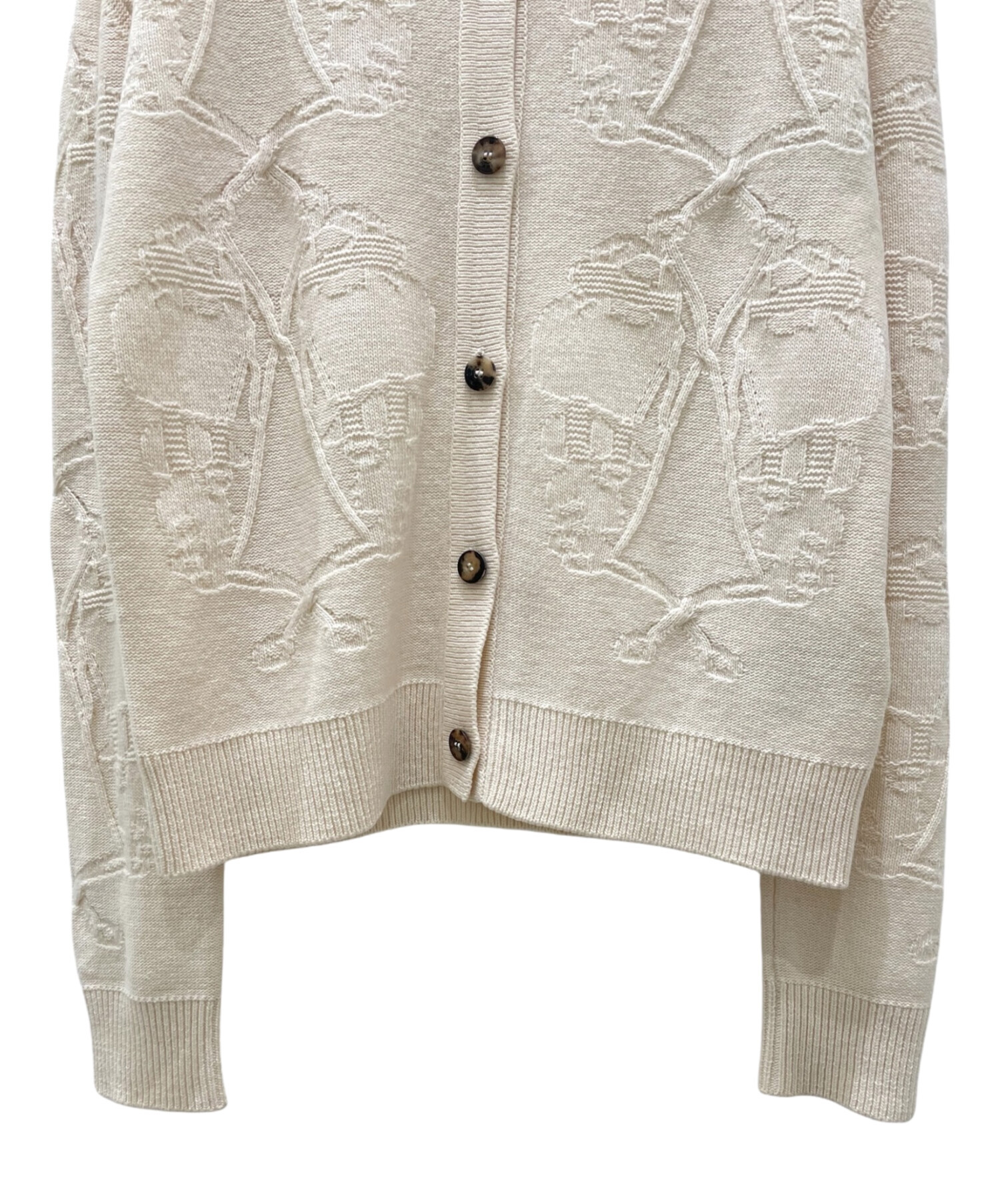 中古・古着通販】HERMES (エルメス) カシミヤ混 ジャガード