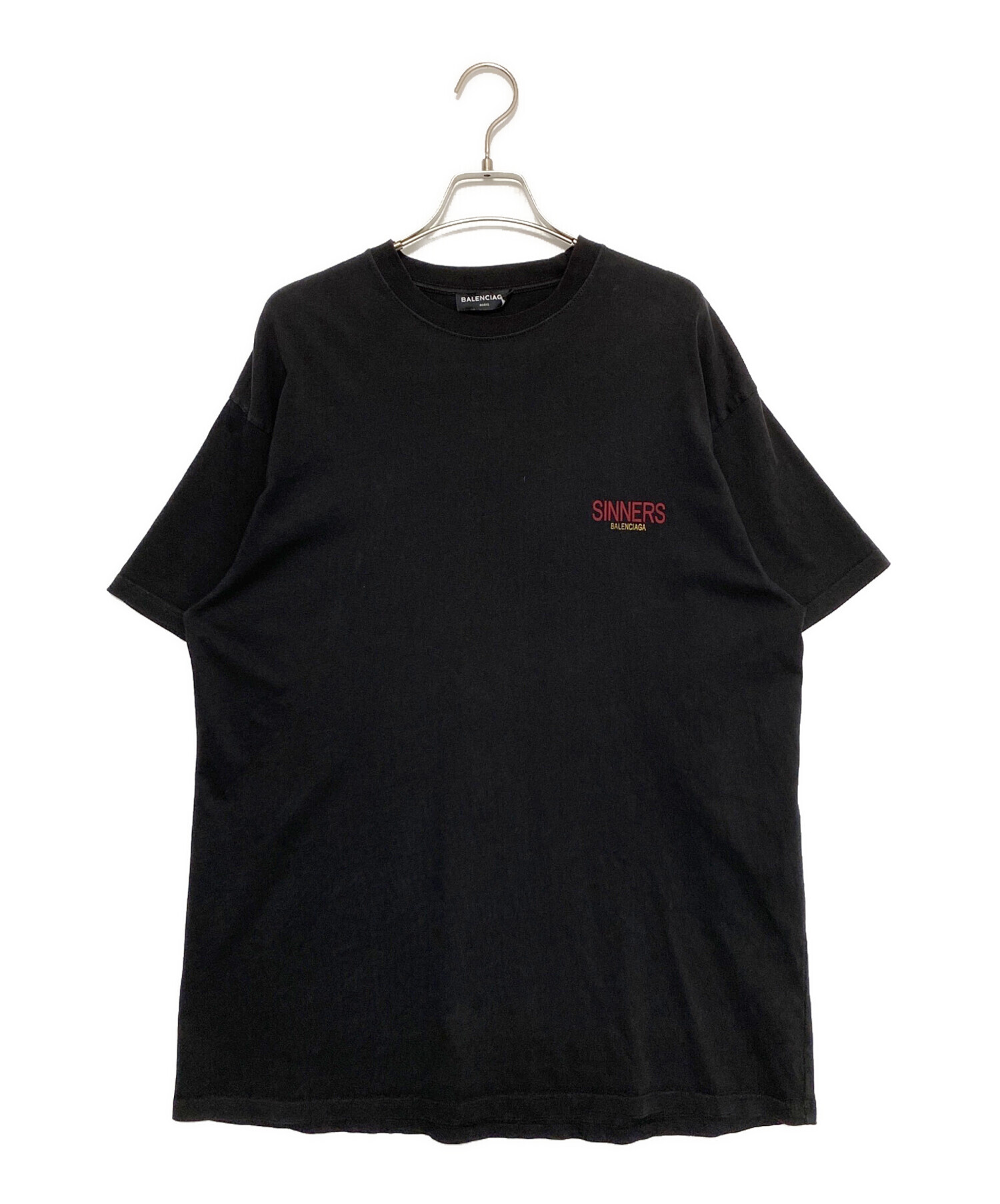 中古・古着通販】BALENCIAGA (バレンシアガ) ロゴTシャツ ブラック 