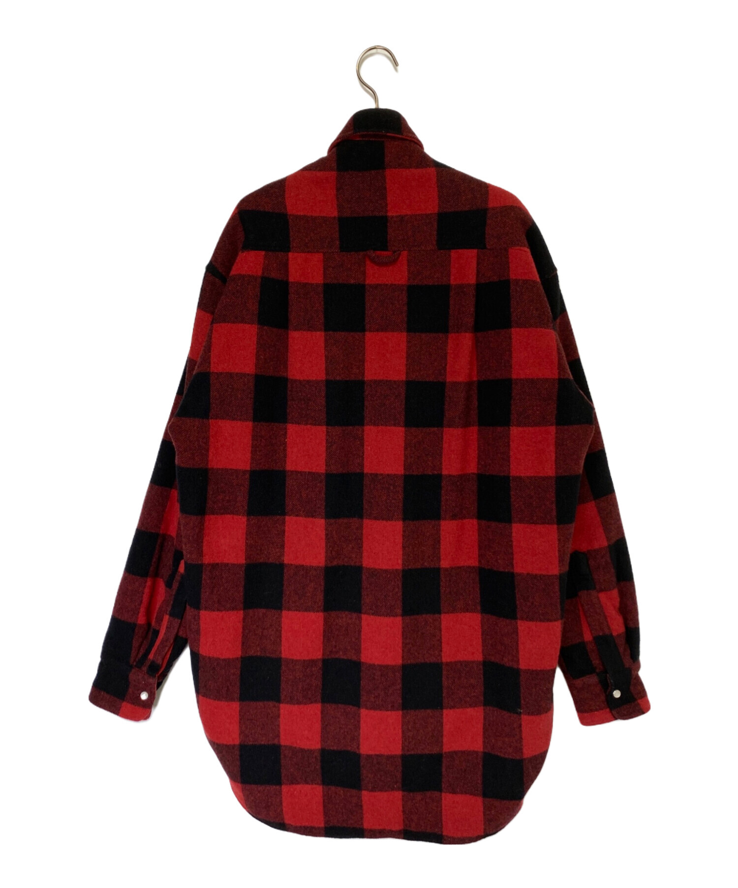 VETEMENTS 赤と黒のチェック フランネルジャケット VETEMENTS 赤と黒のチェック フランネルジャケット Vetements 赤