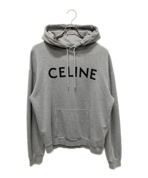CELINE ロゴパーカー　グレー 中古・古着通販】CELINE (セリーヌ) ロゴパーカー グレー サイズ:M