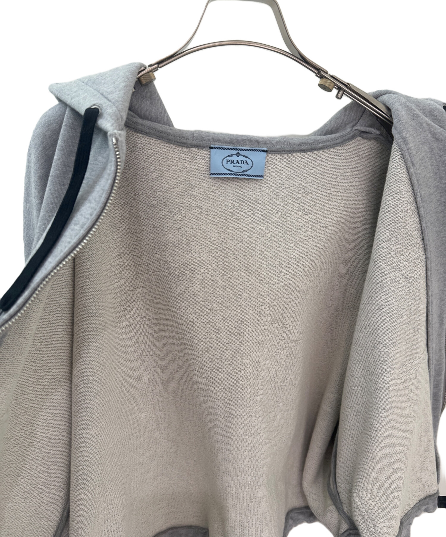 中古・古着通販】PRADA (プラダ) トライアングルクロップドジップ
