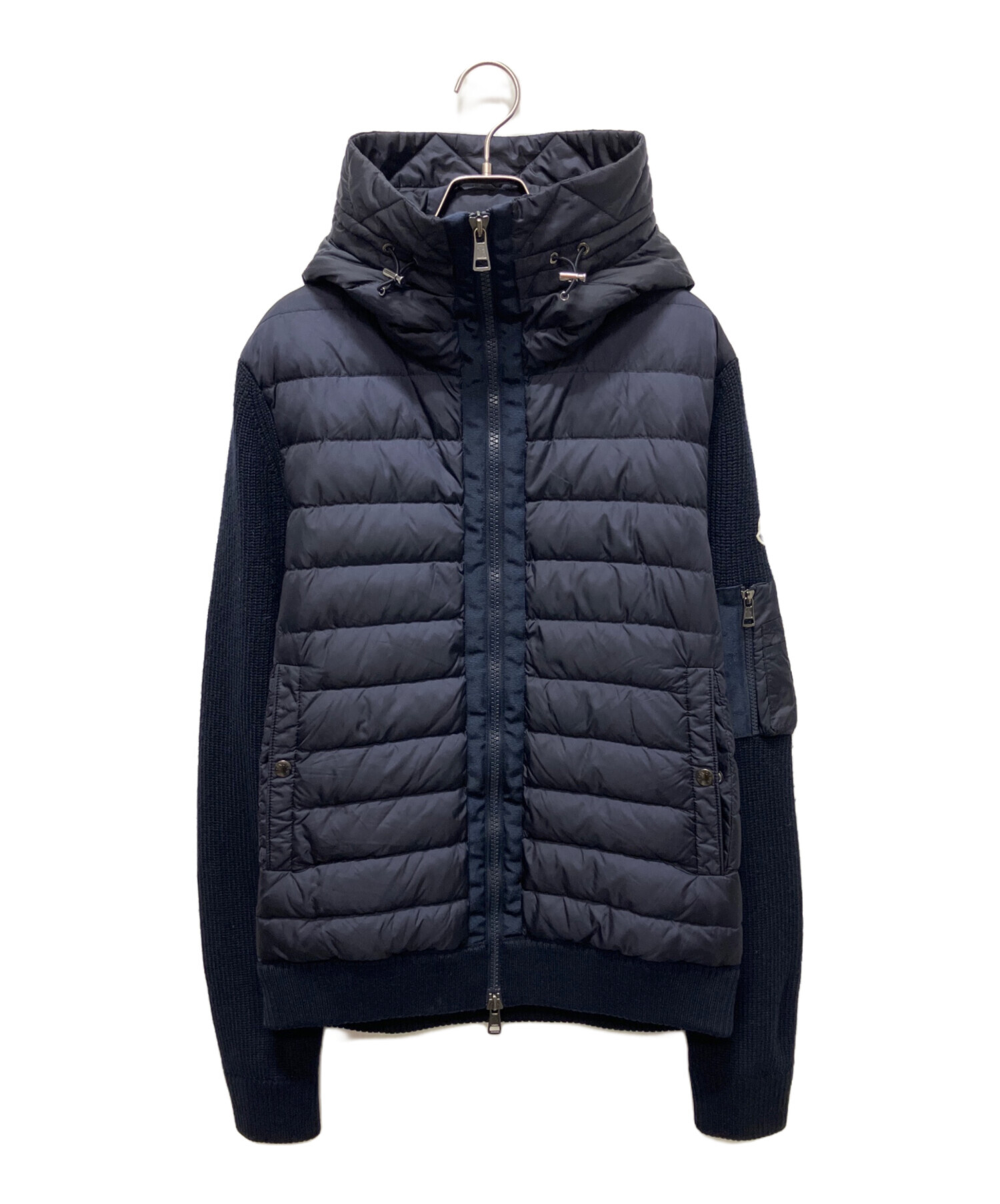 中古・古着通販】MONCLER (モンクレール) ニット切替ダウンジャケット