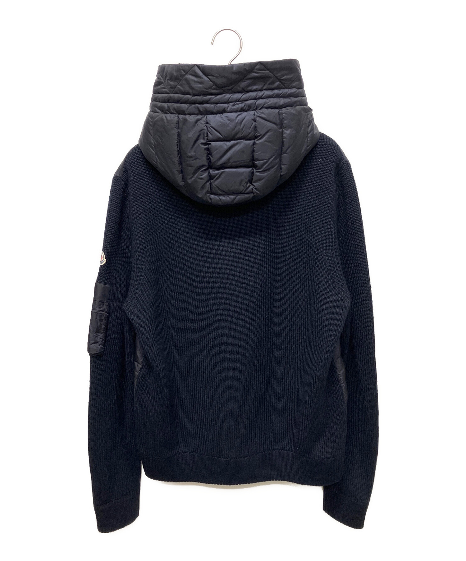 中古・古着通販】MONCLER (モンクレール) ニット切替ダウンジャケット